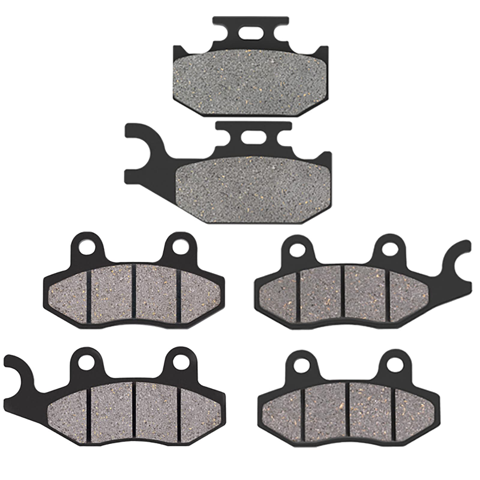AHL Front and Rear Brake Pads Compatible with YAMAHA RHINO YXR 450 All models 2004-2009/Rhino 660, Rhino 450 & 2006-2012 Raptor 