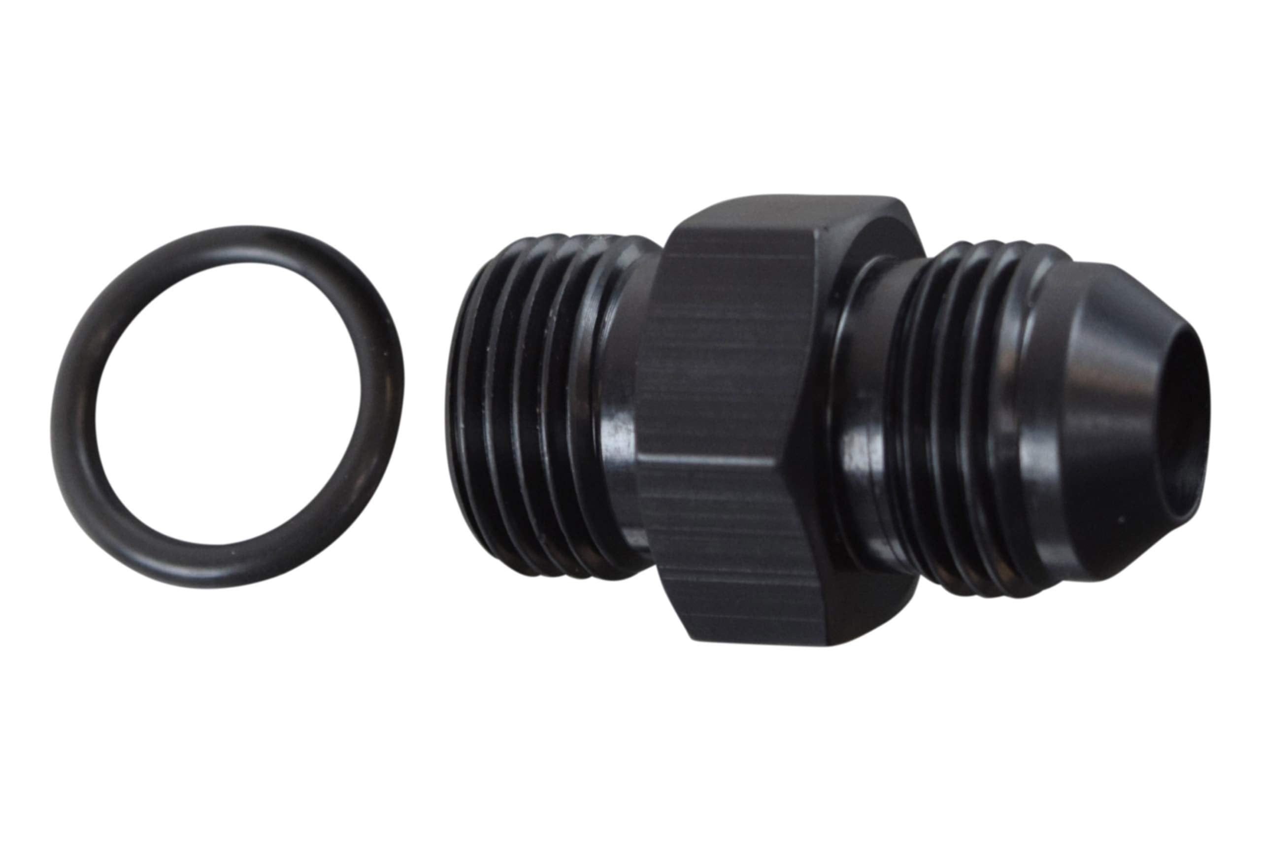 ICT Billet 8AN Flare to 8 Oring ORB Male Fuel Pump Rail Adapter Fitting Flare Hose Plumbing Oil Straight Thread Regulator Port 