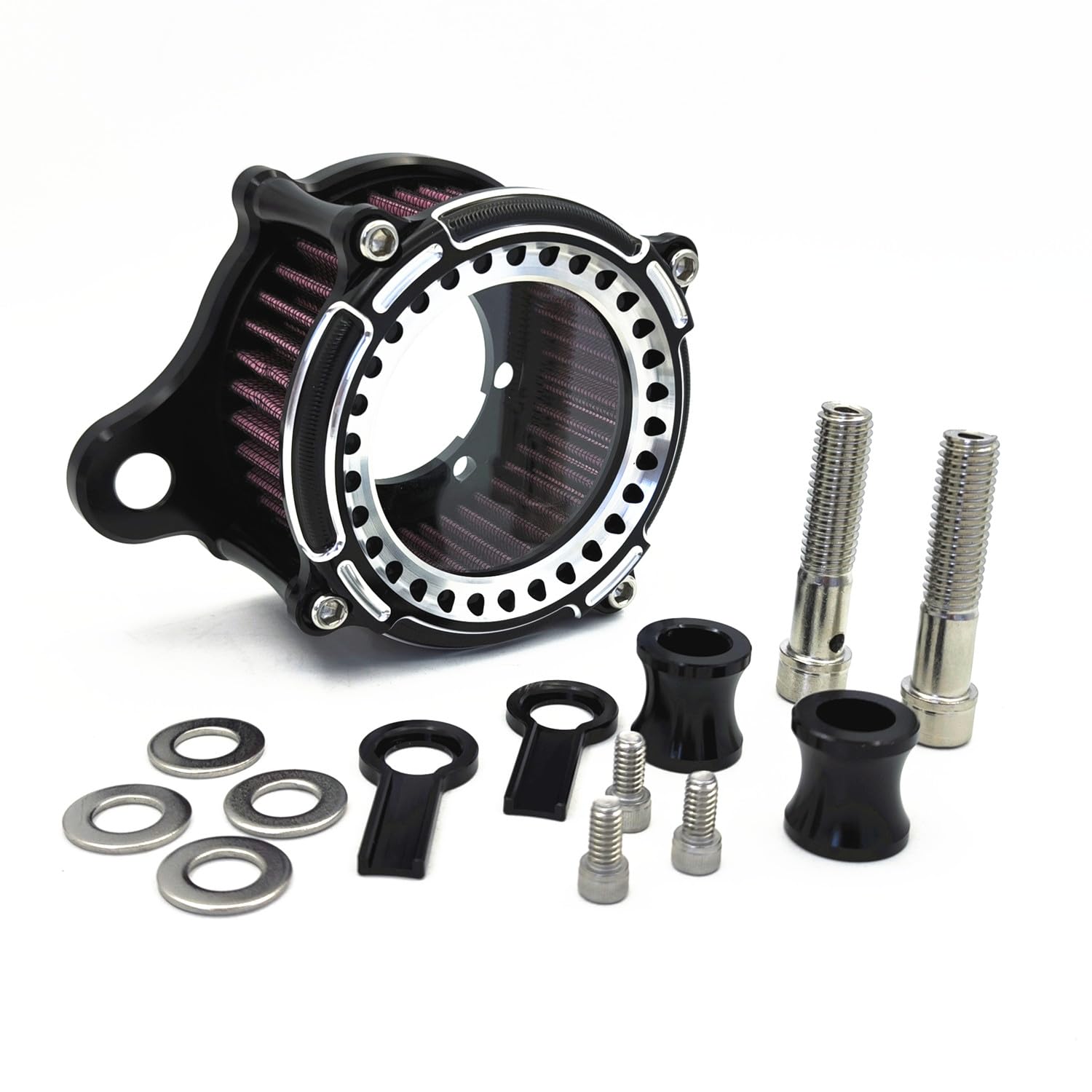 Cbctoc Motorcycle Air Intake Filter Kit For Harley Sportster Xl883 Xl1200 Iron 883 48 72 1991-2022