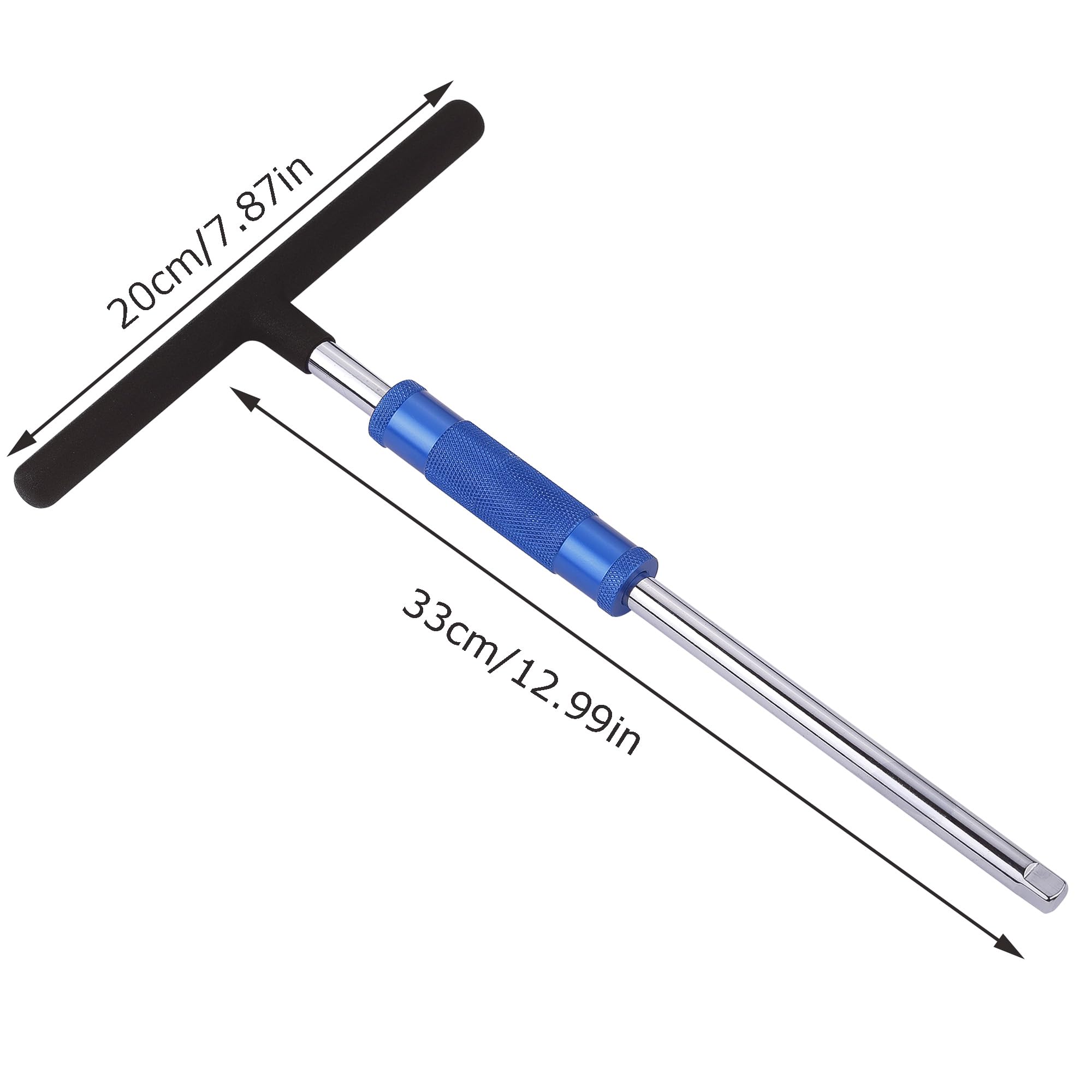 WINTOWIN 3/8'' Spinner T-Handle Wrench,3/8-Inch Drive T Handle Socket Driver,13    T-Handle Wrench for Socket Driver Motorcycle