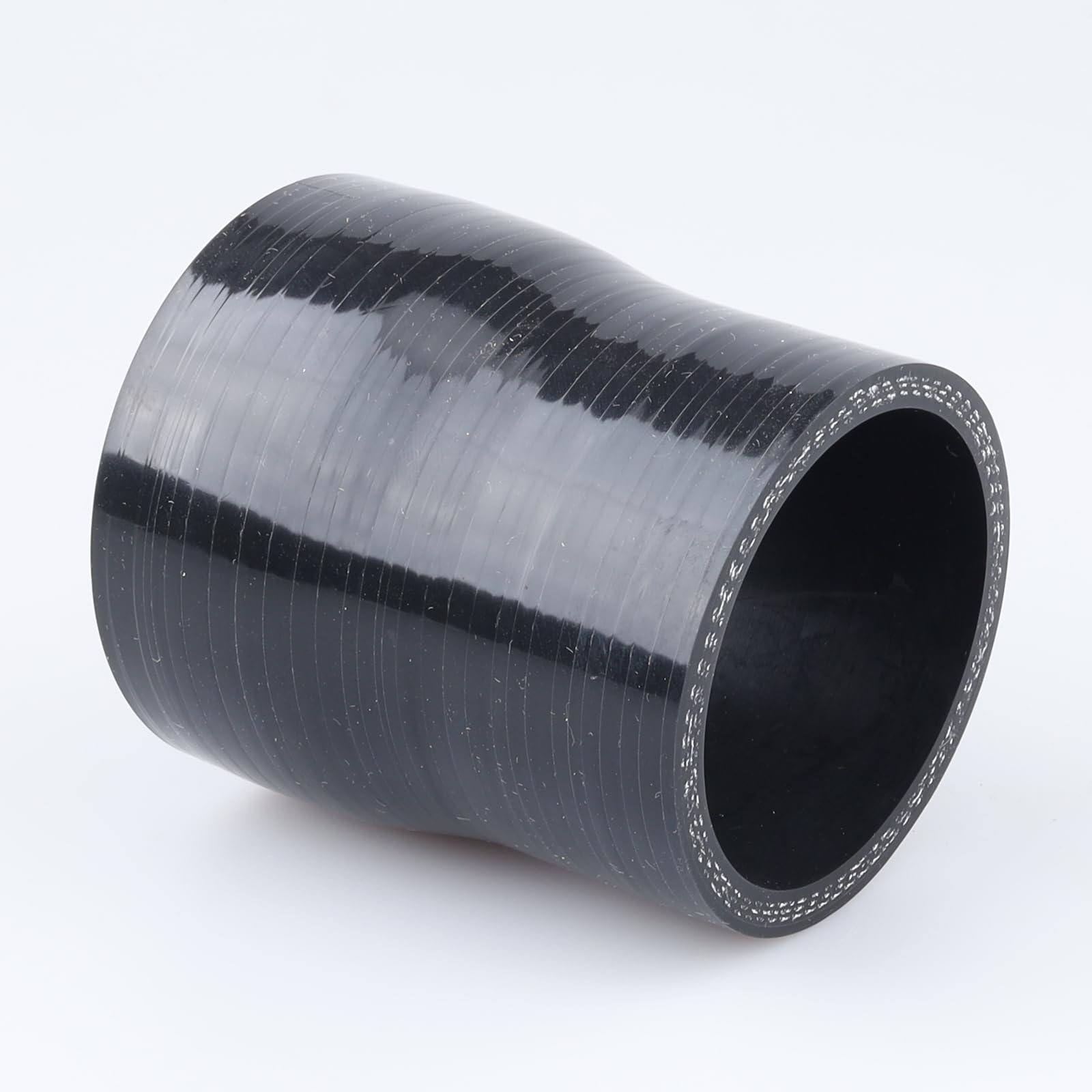 Ac Performance Id 2.5'' To 2-3/16'' (64Mm To 55Mm) Silicone Hose Straight Reducer 3-Ply Reinforced Black, 3'' Length