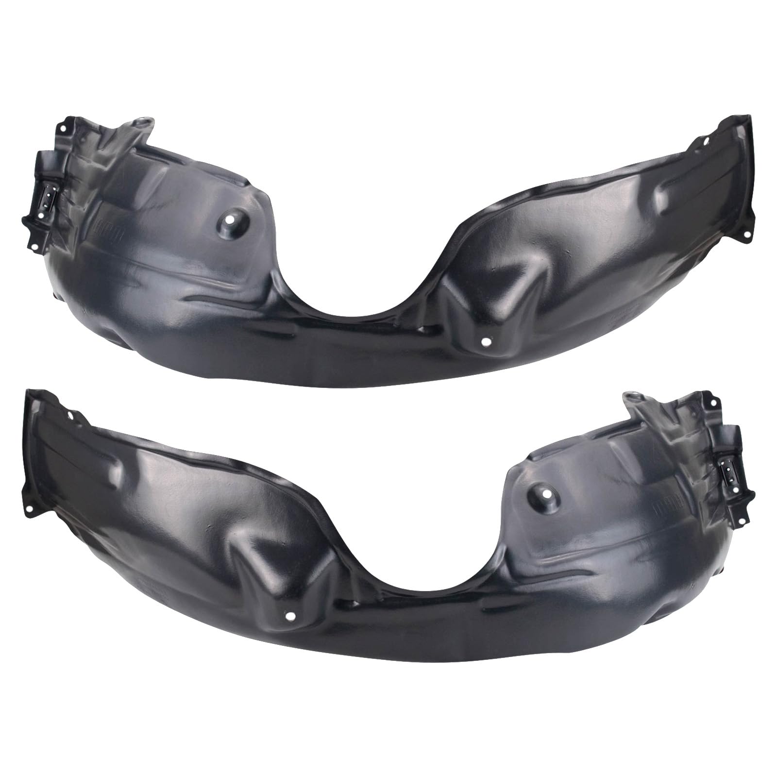 Trq Front Inner Fender Liner Set Compatible With 2012-2014 Toyota Camry To1248166 To1248170 To1249166 To1249170