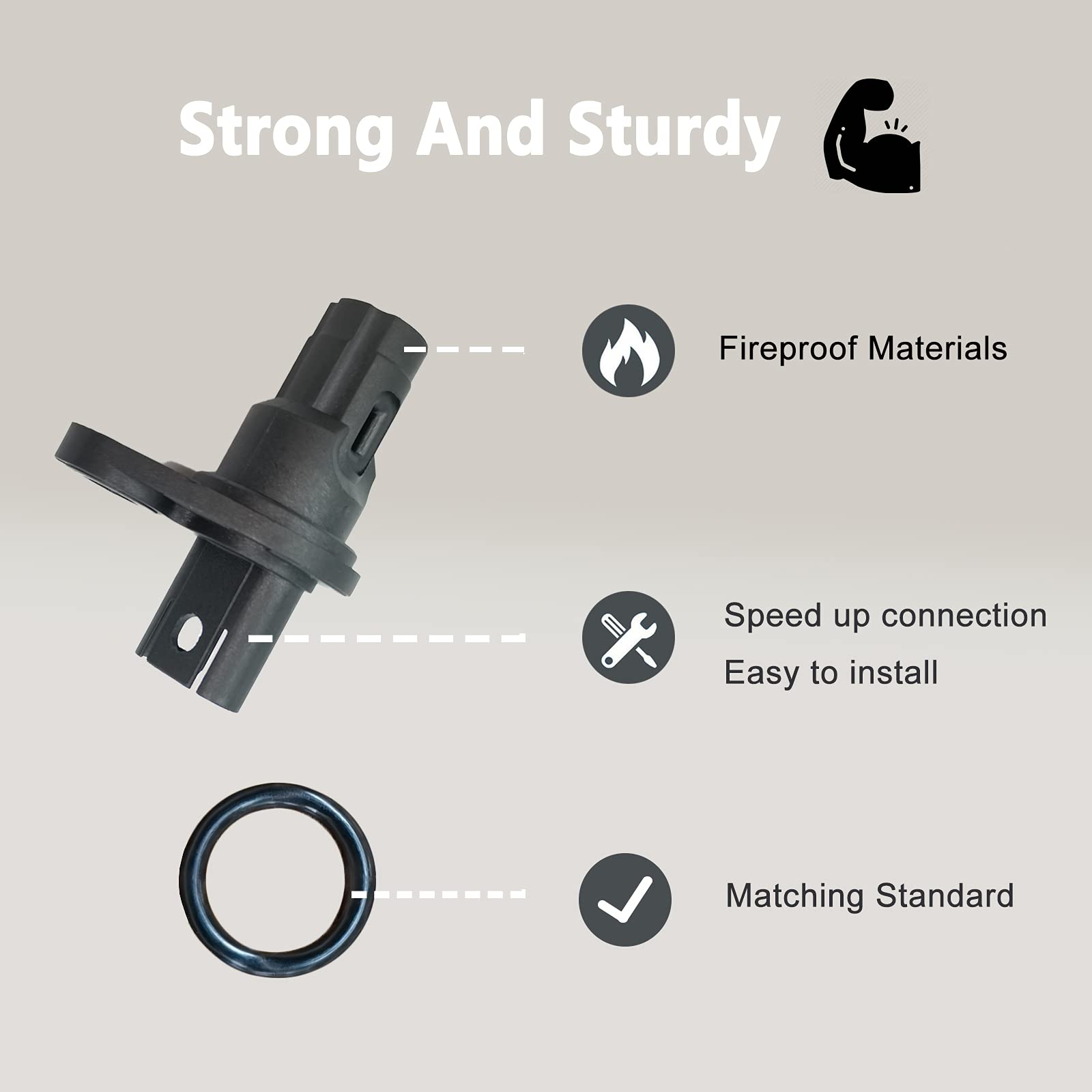 Hisport 13627558518 2Pcs Camshaft Position Sensor (Cps Sensor Kit) Compatible With Bmw 128I 135I 325I 328I 330I 335I 528I 535I 550I 650I 750I Replace 13627525014,13627546660 Pc770