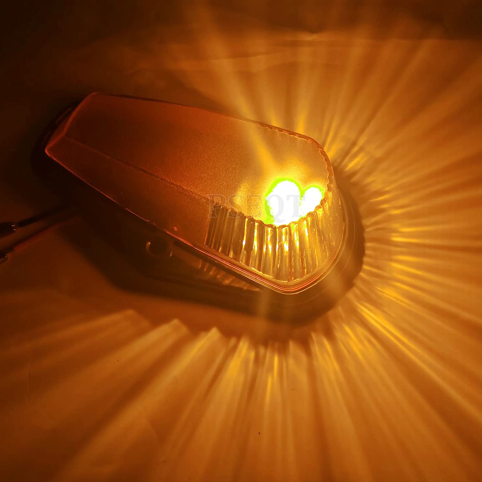 Pseqt 5Pcs Cab Roof Marker Lights Amber Led Top Clearance Marker Light Compatible With F150 F250 F350 1980-1997 Super Duty Picku