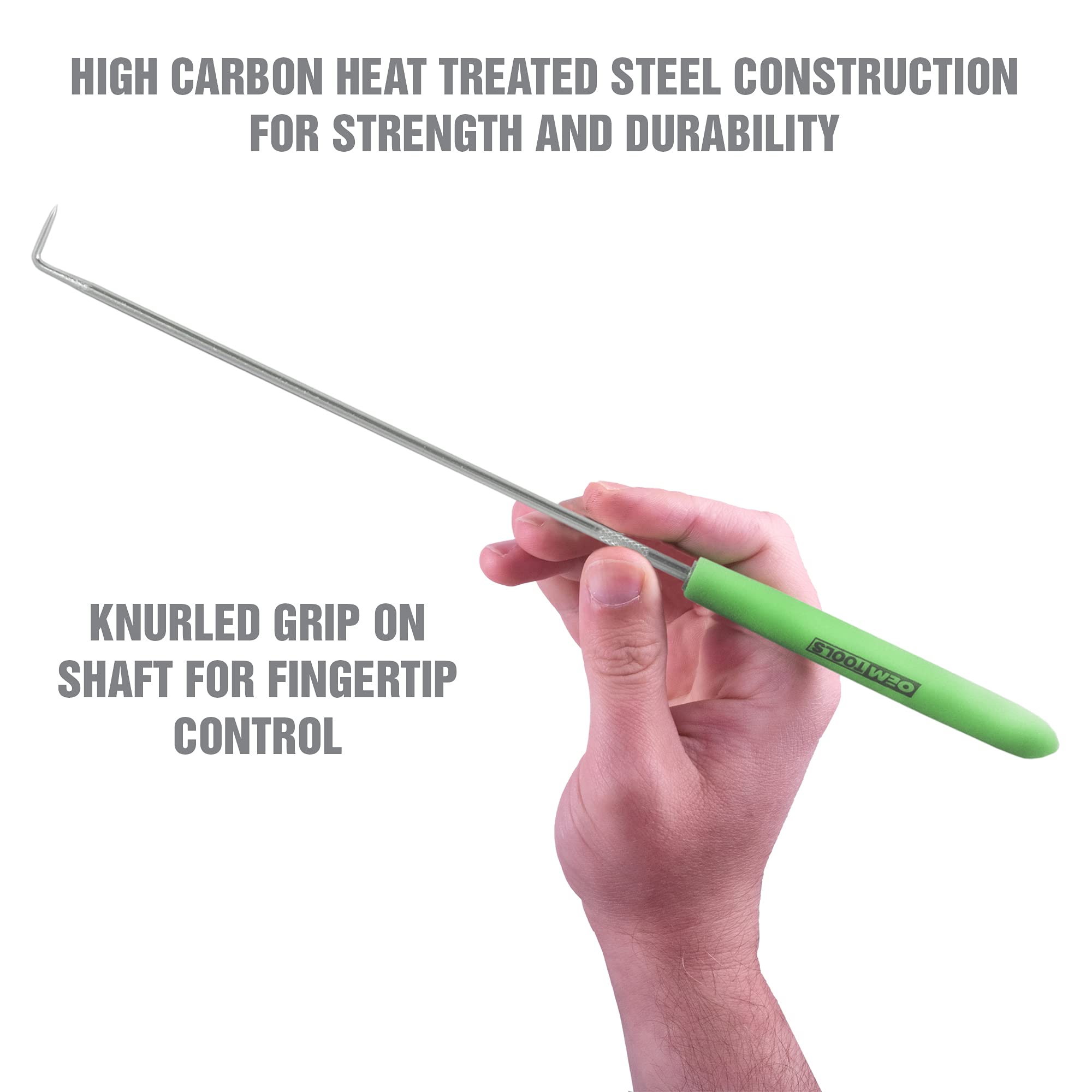 OEMTOOLS 26526 Hook and Pick Set- 8 Piece, Pick Set Mechanic, Hook Tool, Pick Tool, Mechanics Pick Set, Automotive Pick and Hook