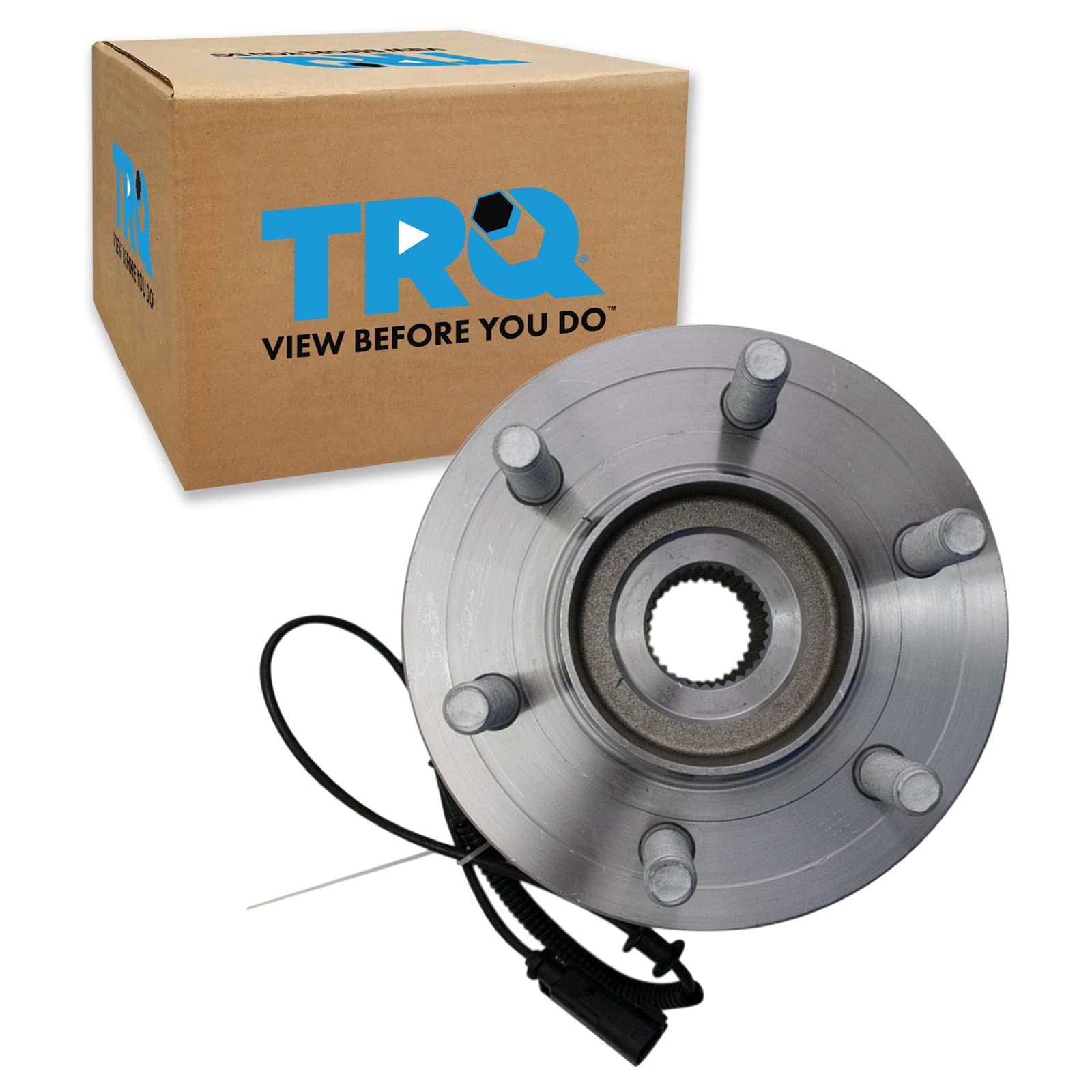 Trq Rear Passenger Side Wheel Bearing & Hub Assembly With Abs Sensor Compatible With 2015-2017 Ford Expedition Lincoln Navigator