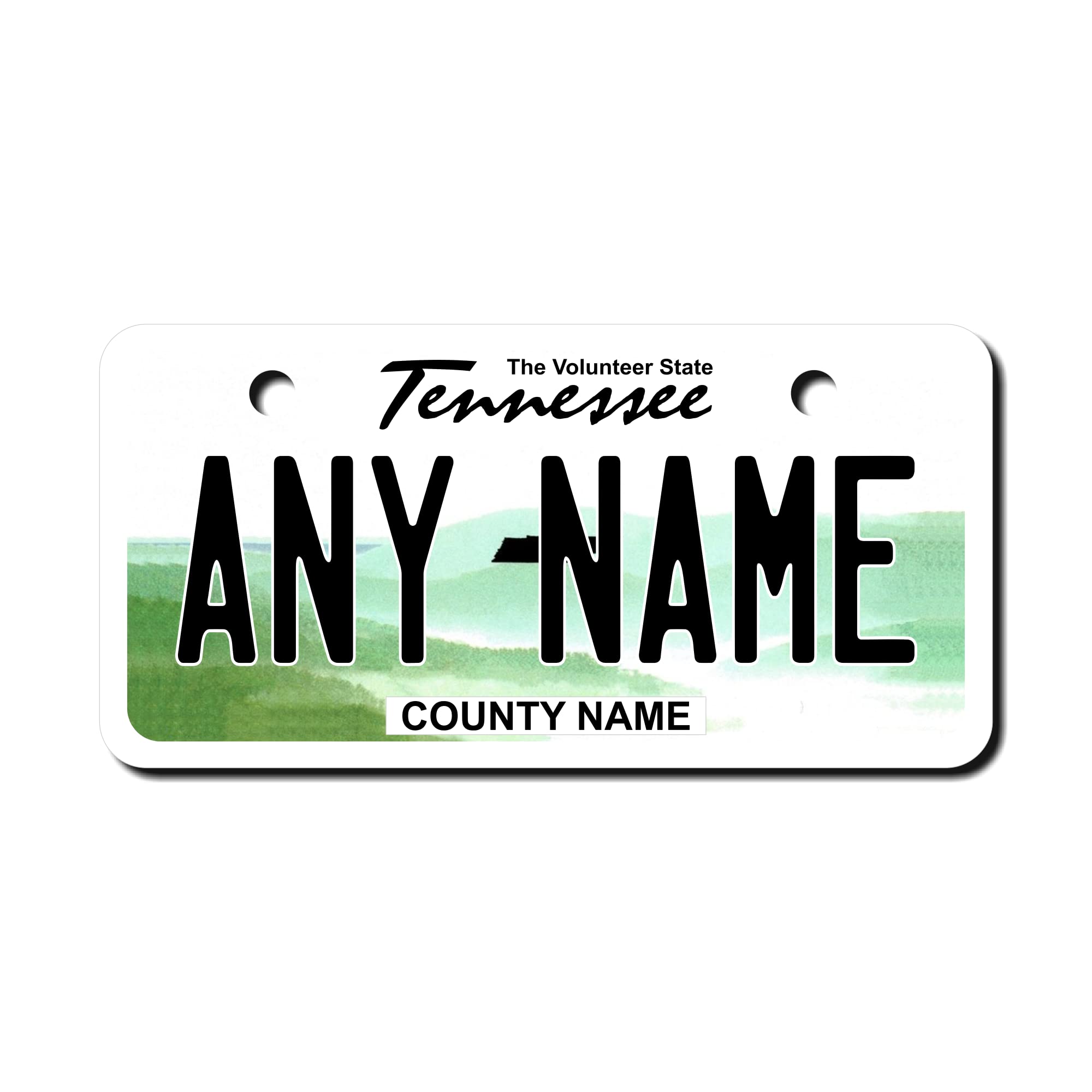 Teamlogo - Personalized Tennessee License Plate - Custom Aluminum Name, Text, Or Number Plate - Customized License Bike Accessor