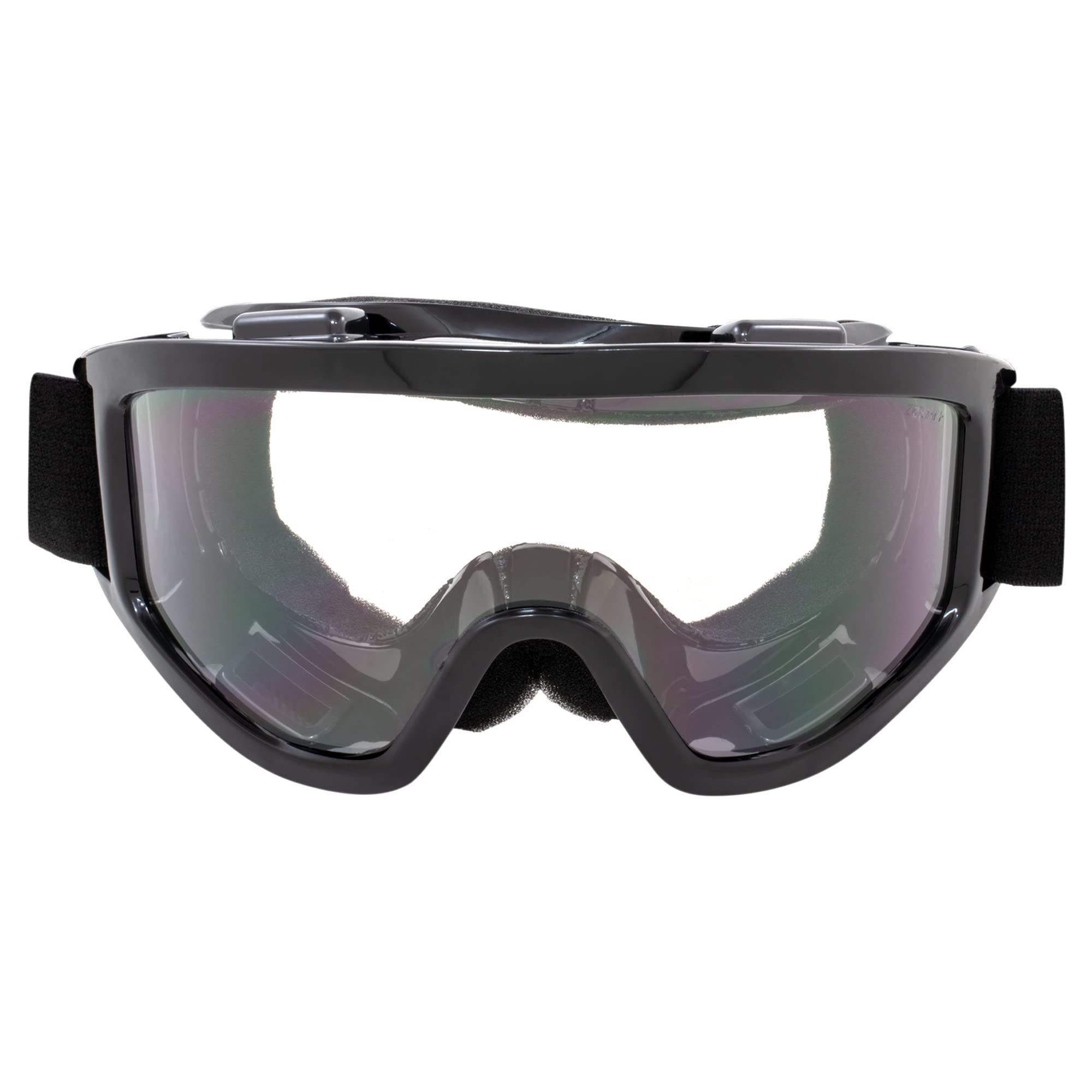 Birdz Eyewear Vulture Motorcycle Goggles (Black Frame/Clear Lens)