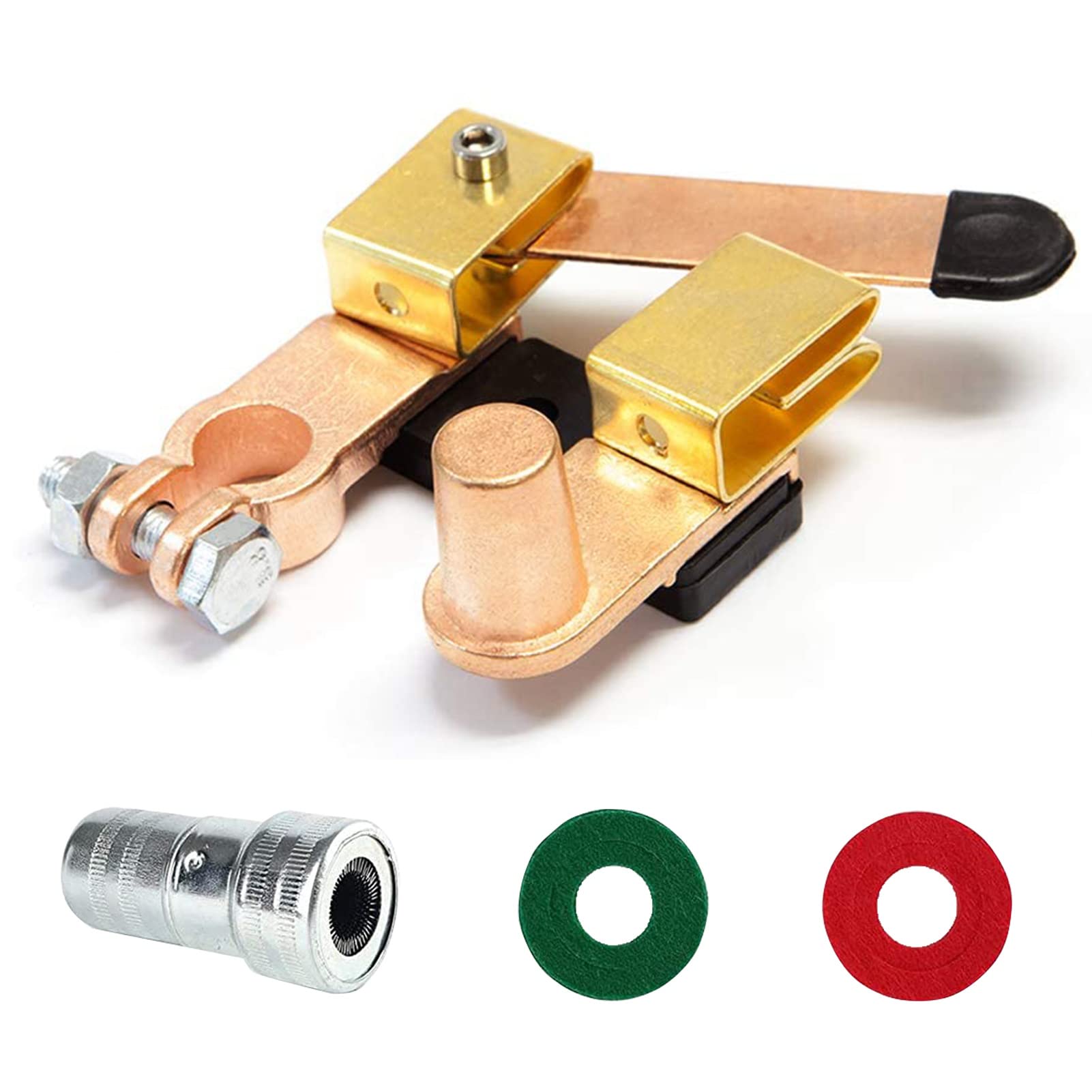 GOGONFLY Top Post Battery Disconnect Switch, 12V 24V Knife Blade Master Switch, Battery Cut Off Shut Off Kill Switch for Car Mar