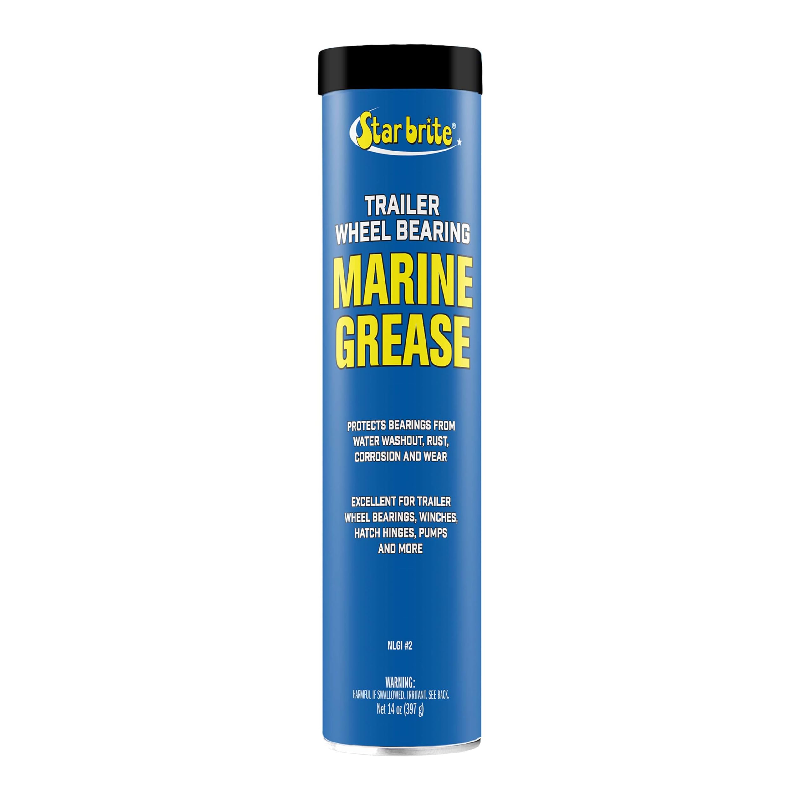 STAR BRITE Wheel Bearing Grease - Boat Trailer Marine Grade - 14 OZ Grease Gun Cartridge (026014)