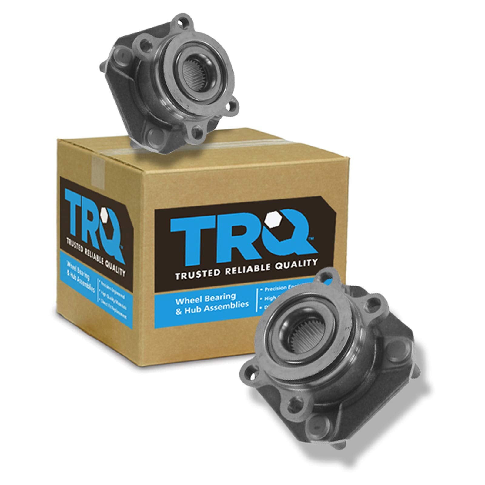 Trq Rear Wheel Hub Bearings Assembly Set Compatible With 1996-2003 Toyota Rav4