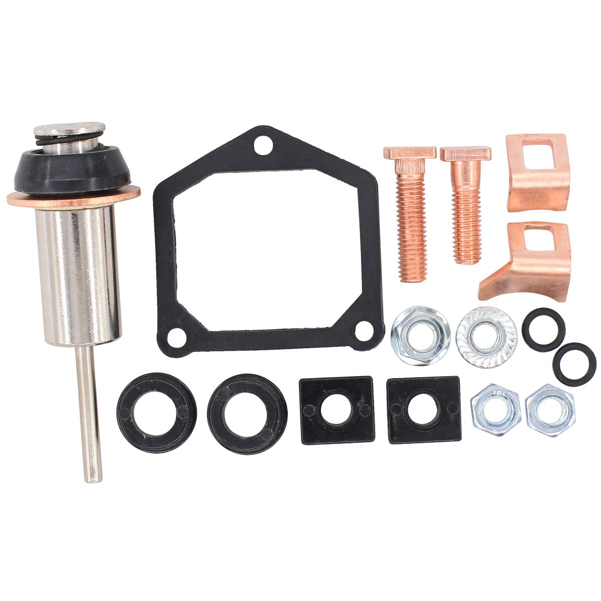 MOTOKU Starter Solenoid Rebuild Repair kit Plunger Spring Contact for Dyna Electra Glide Fatboy Heritage Softail Springer Road King Big Twin Sportster 1200 883