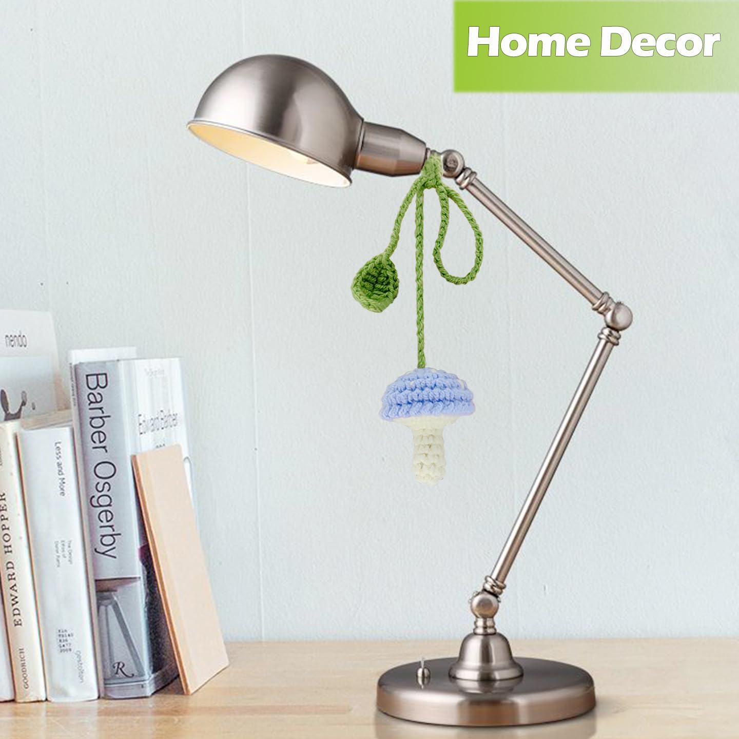 Mushroom Car Accessories, (Glue Free) Safe Crochet Car Mirror Hanging Accessories, Cute Crochet Car Accessories For Women, Rear