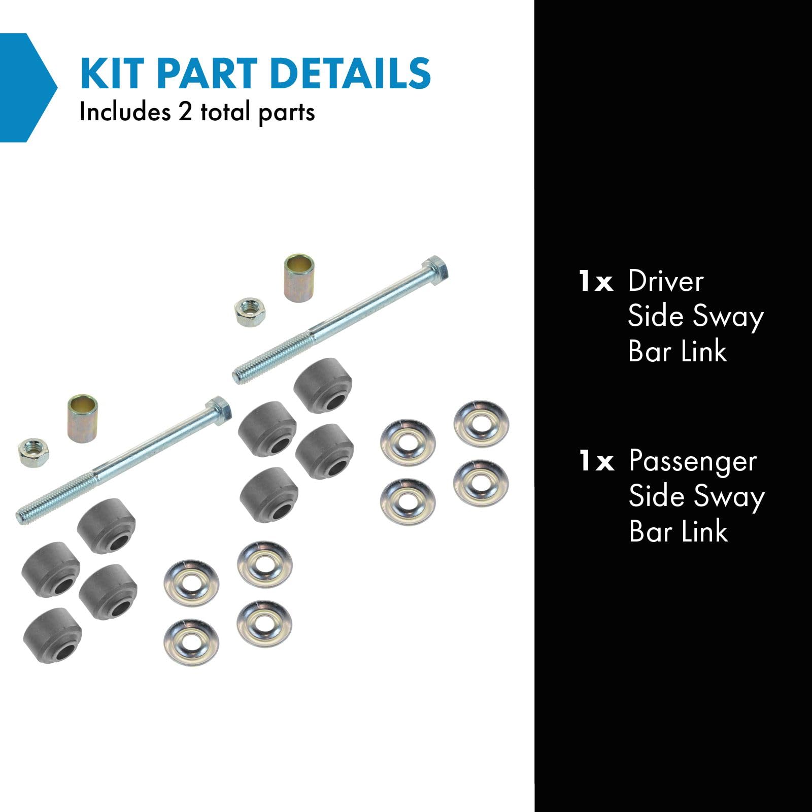 Trq Stabilizer Sway Bar Link Left & Right Pair Set Of 2 For Focus Isuzu Mazda Toyota