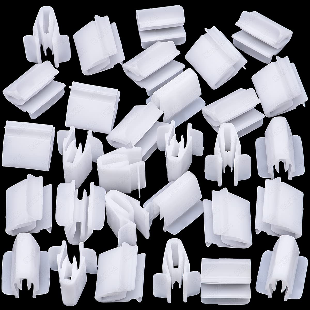 Rexka 30Pcs Rear Hatch Door Side Garnish Moulding Clips For Toyota Lexus 90467-09204 Camry, Highlander, Prius, Sienna,Gx470, Is3