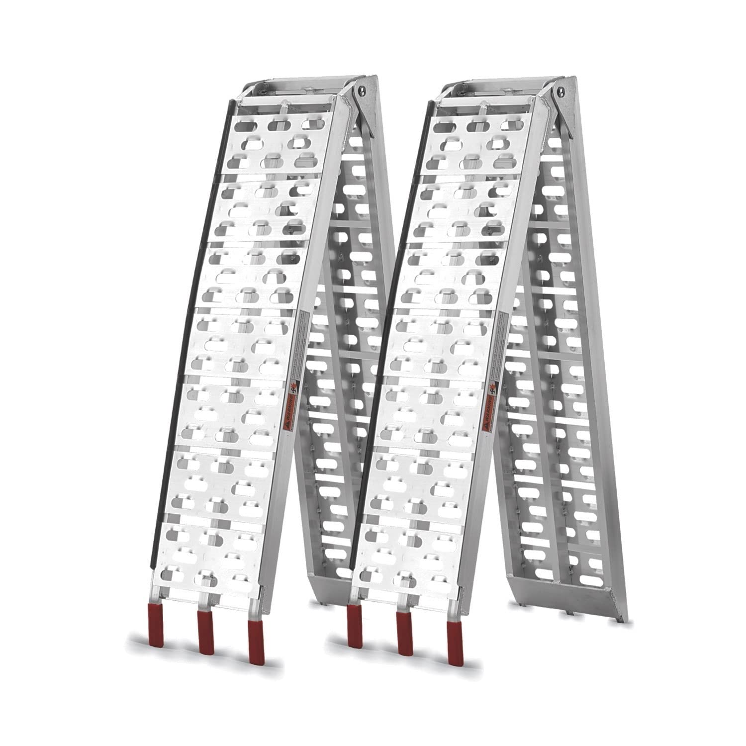 Vendav Atv Ramps For Pickup Trucks 7.5 Ft Aluminum Portable Ramps 1500 Lbs Capacity,2Pc.