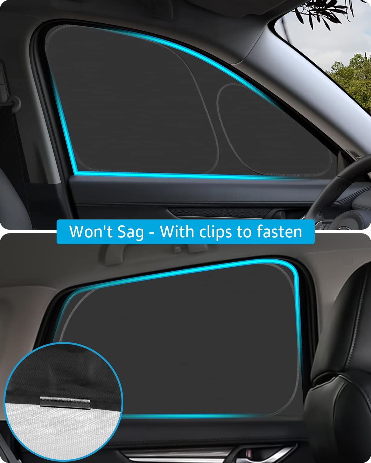 Proadsy 2025 Upgrade Window Sun Shade For Mazda Cx-5 2017-2024 2025 Side Window For Baby/Camping Uv Rays And Privacy Protect Acc