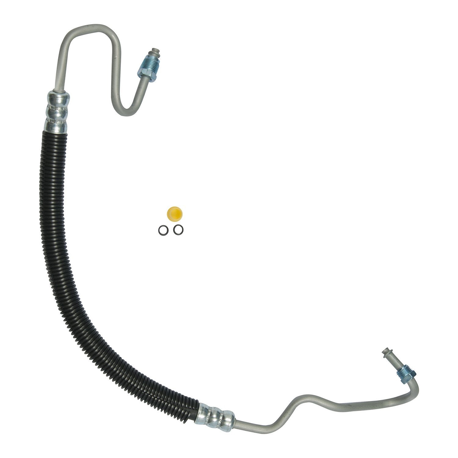 Edelmann 80332 Power Steering Pressure Hose: Replacement For - 2007-99 Chevrolet Silverado, Gmc Sierra; W/4Wd, Black