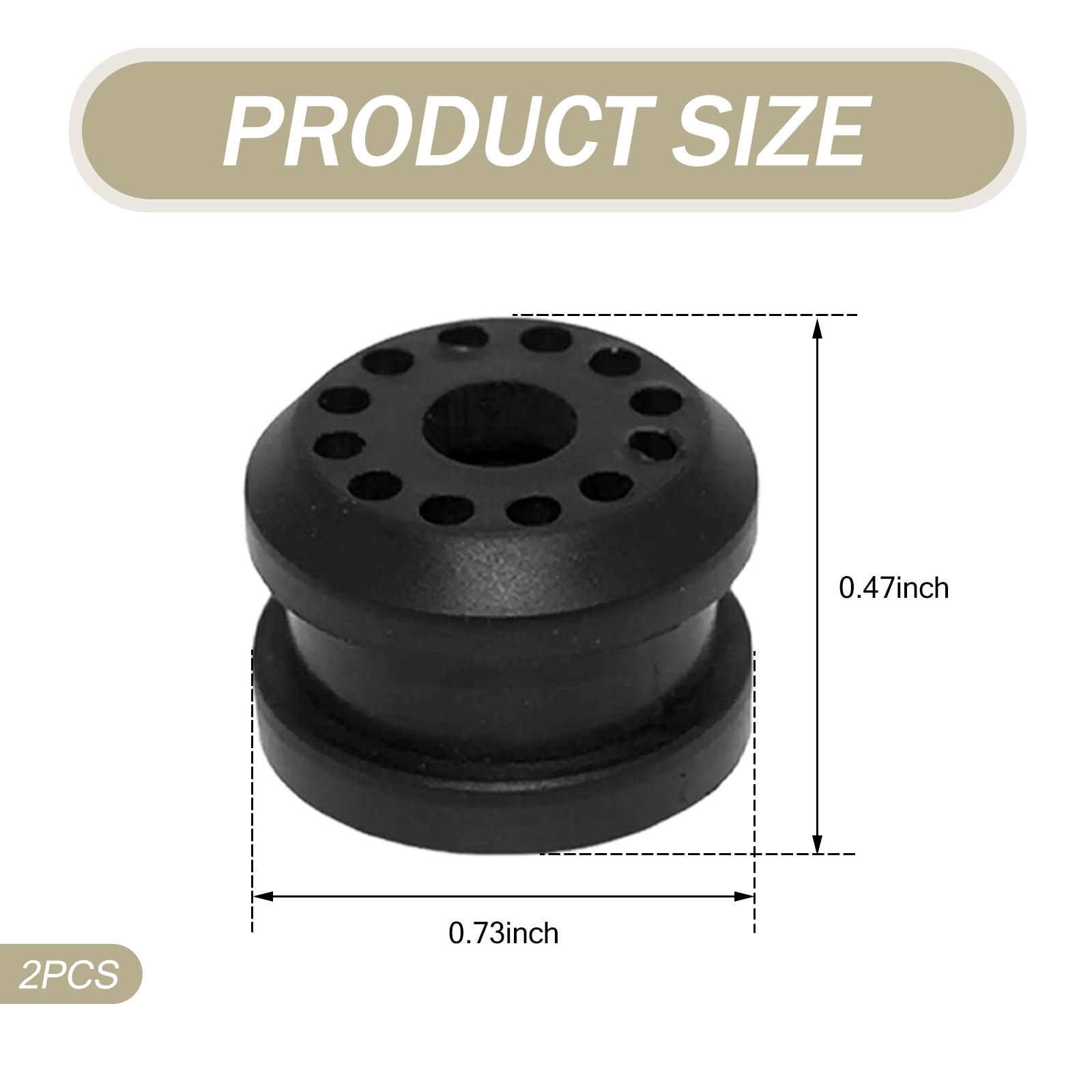 JawGrew 2 PCS Transmission Shift Linkage Grommet Bushing, Automotive Replacement Parts #68078974AA,68078975AA, Shift Linkage Rep