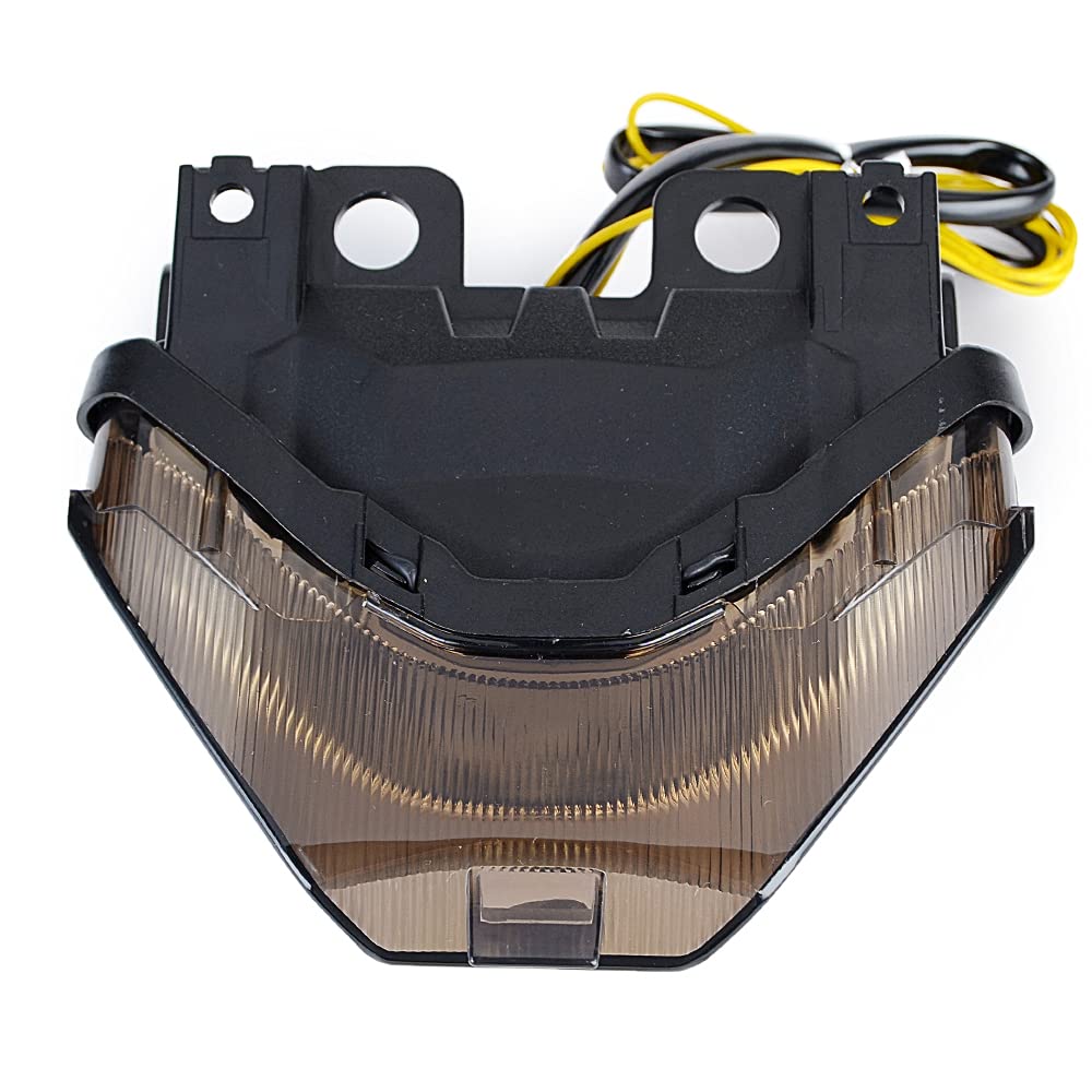 MZS Motorcycle Tail Light, LED Turn Signal Integrated Blinker Smoke Compatible with MT07 MT-07 FZ-07 FZ07 2014-2017 / YZF R3 201