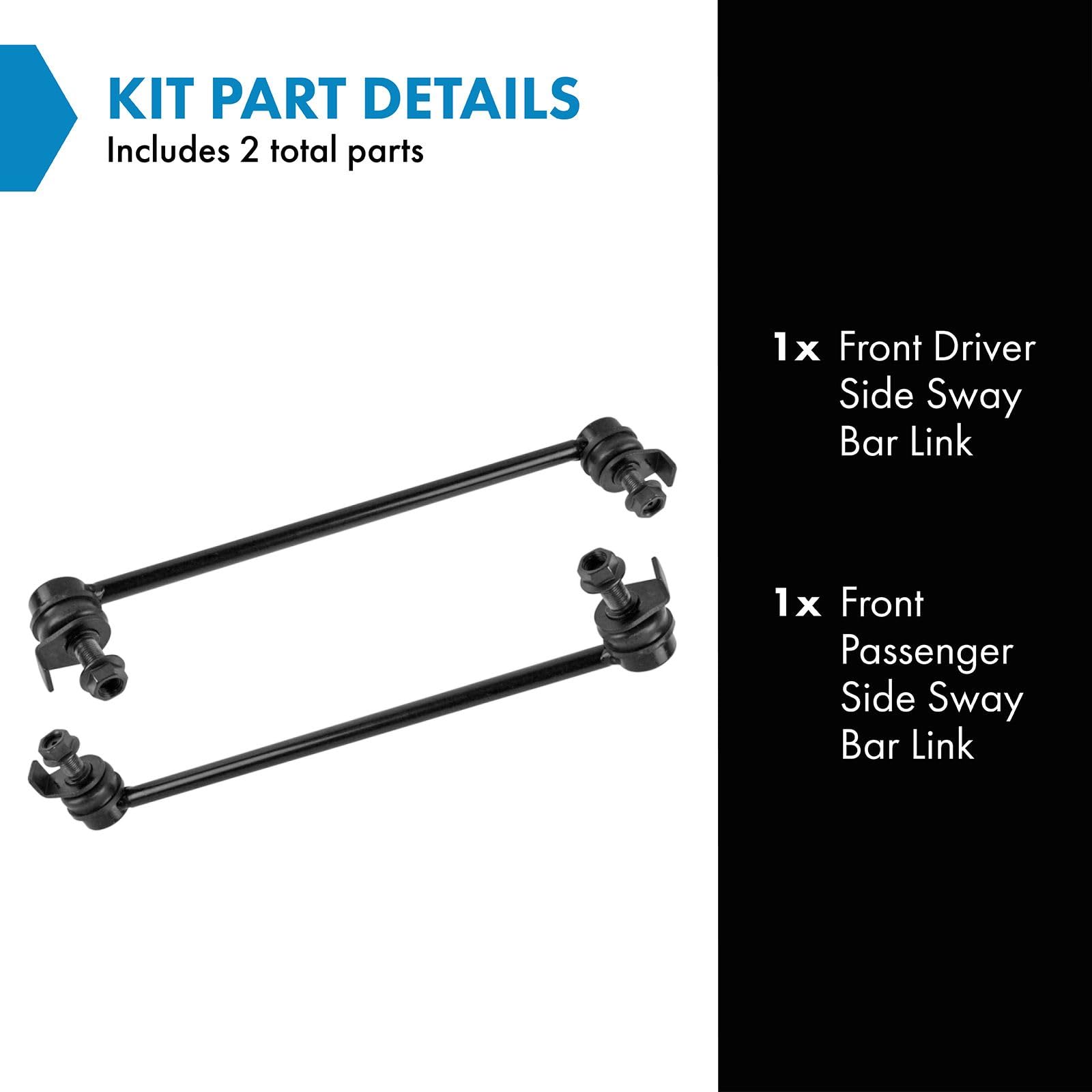 Trq Front Sway Bar Stabilizer Link Set Compatible With 2003-2008 Infiniti Fx35 Fx45