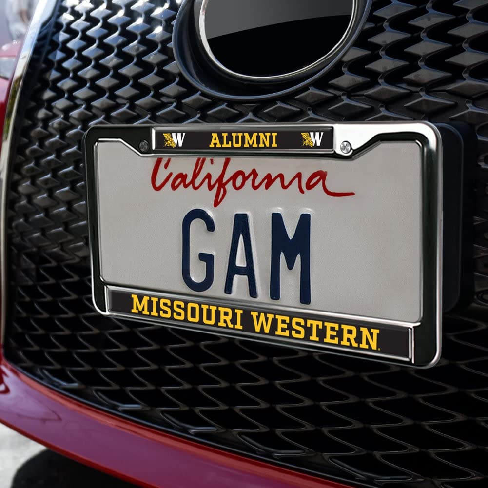 Missouri Western Sate Alumni Logo Full Size Standard License Plate Metal Frame