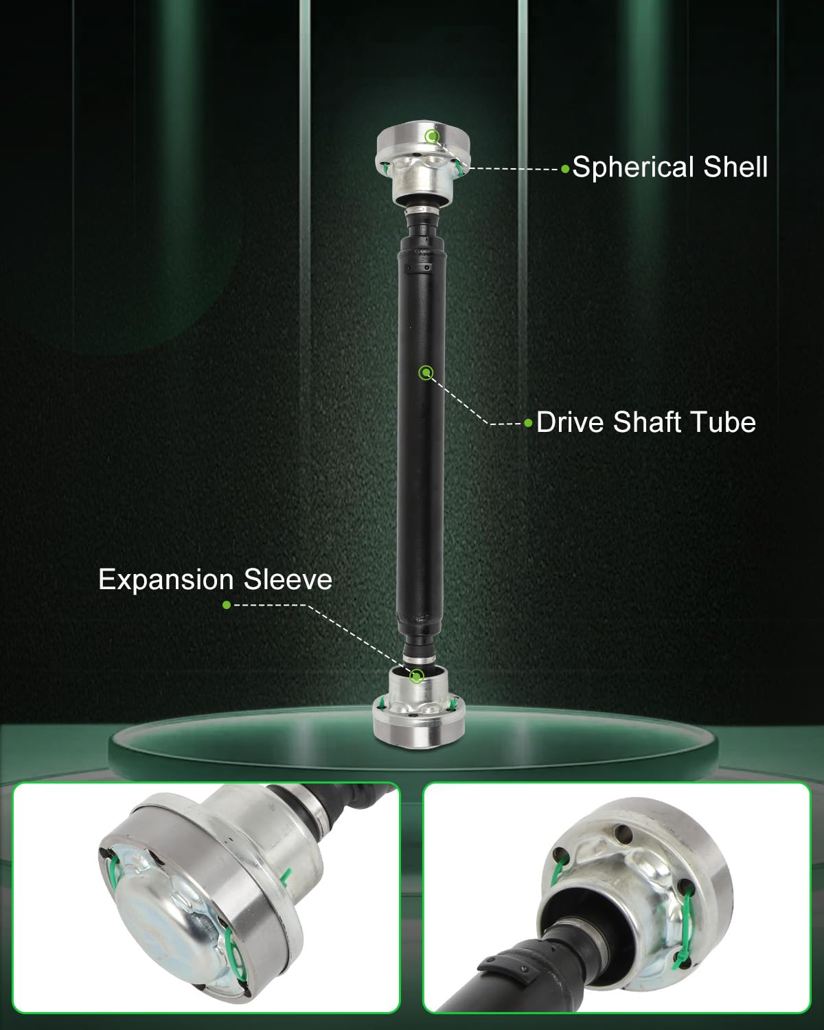 Scitoo?24.875''?Steel Front Driveshaft Assembly Drive Shaft Prop Shaft For Audi Q7 For Porsche Cayenne For Volkswagen Touareg 20