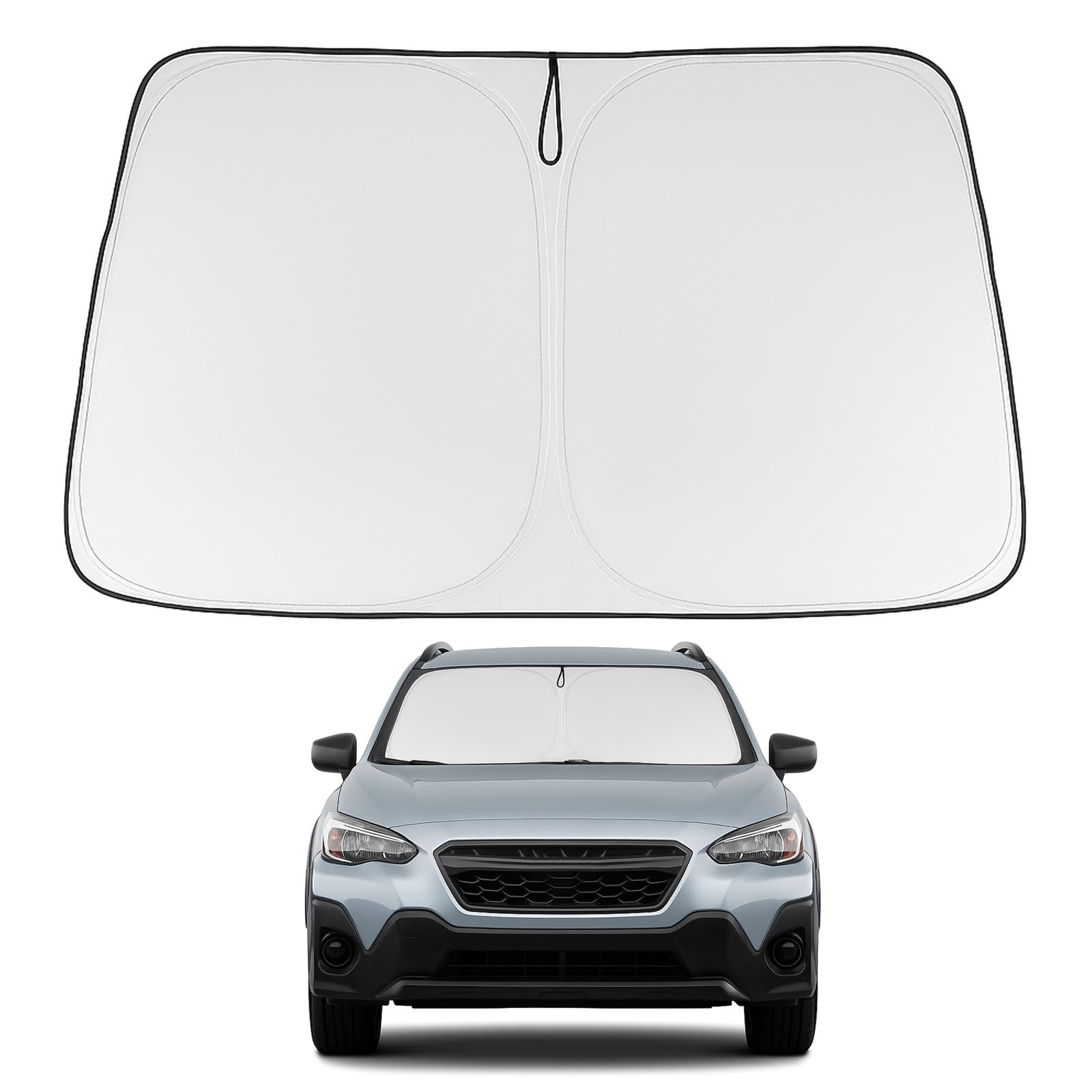 Proadsy Front Windshield Sun Shade Foldable Sunshade Protector Custom Fit 2018-2024 2025 Subaru Crosstrek, 2.0I Premium Limited Wagon Accessories 2025 Upgrade