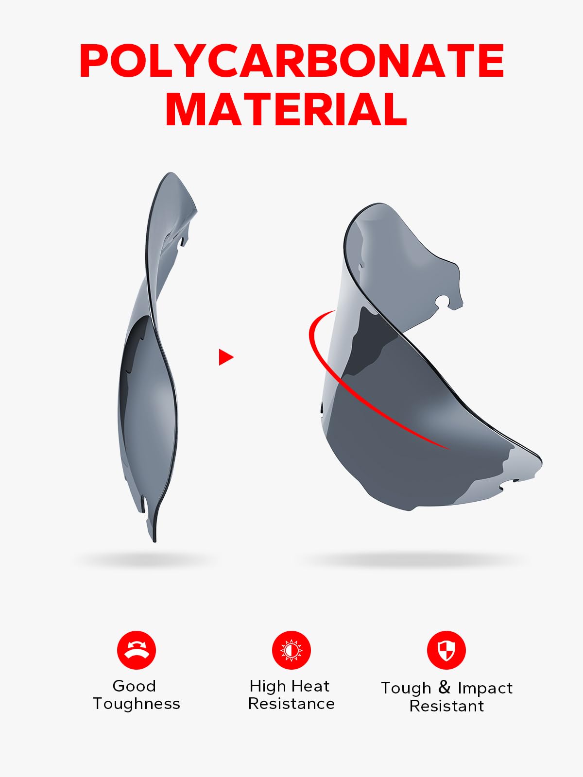 Amazicha 8 Smoke Wave Windshield Windscreen Compatible For 1996-2013 Harley Davidson Touring Street Glide/Electra Glide/Tri Glide Flht Flhx Flhtcu Flhtc Flhtk (Tint)