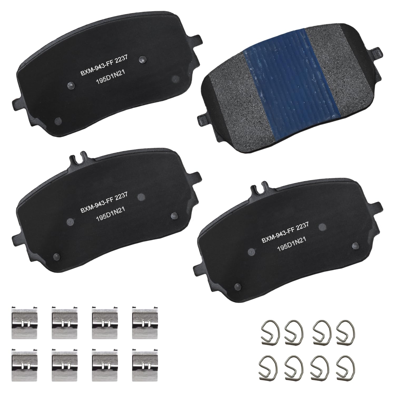 Bendix Premium Sbm2237 Semi-Metallic Front Brake Pads For Mercedes-Benz Gle53 Amg 2023-2021, Gle450 2023-2020, Gle580 2021-2020,