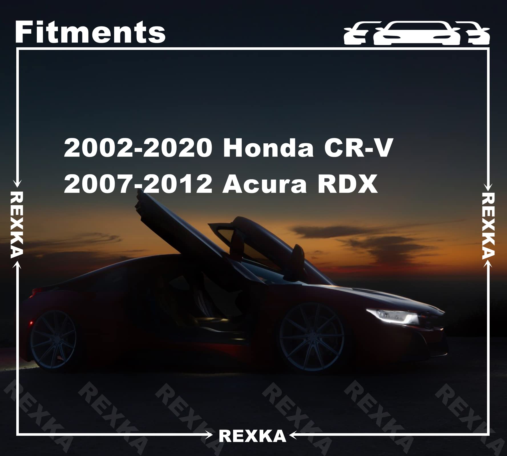 Rexka 15Pcs Lower Outer Door Weatherstrip Clip For Honda 75315-S9A-004