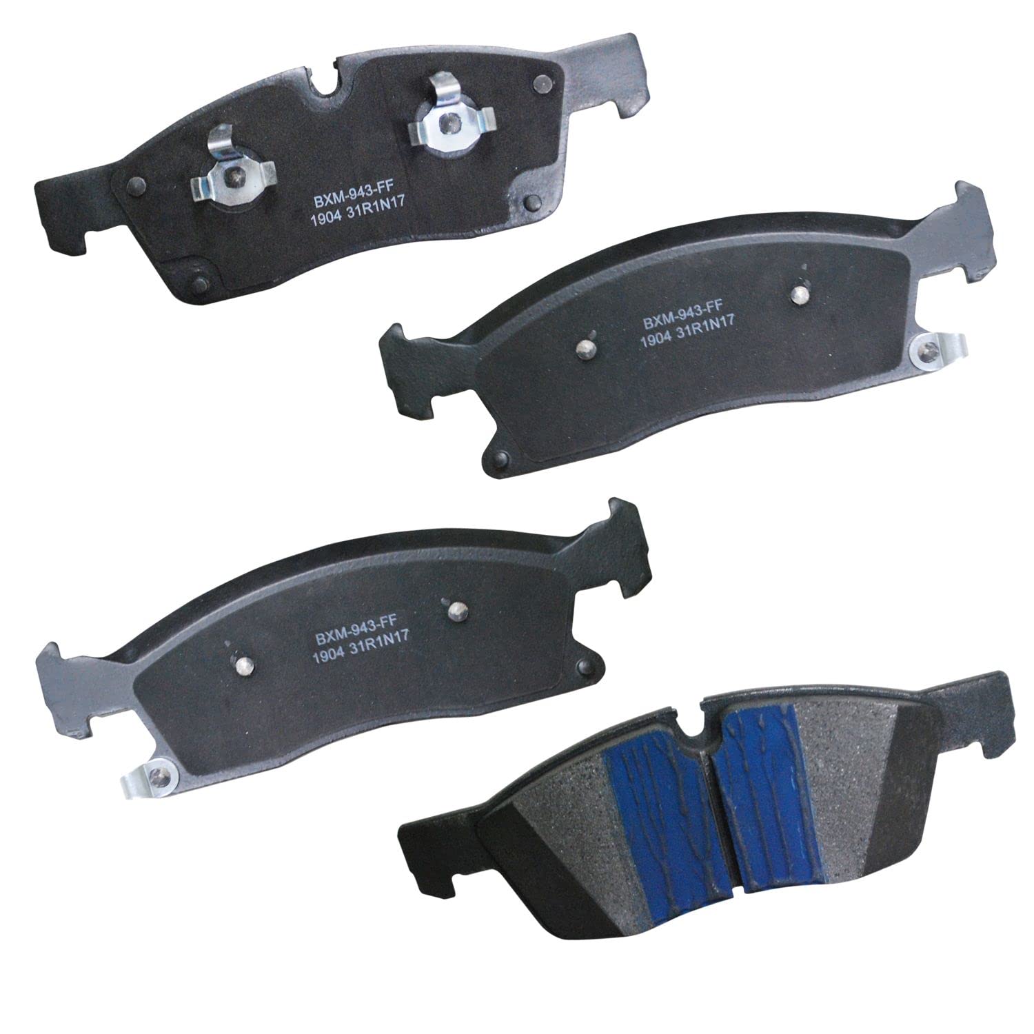 Bendix Premium Sbm1904 Semi-Metallic Front Brake Pads For Dodge Durango 2019-2016, Durango 2024-2022, Jeep Grand Cherokee 2020-2