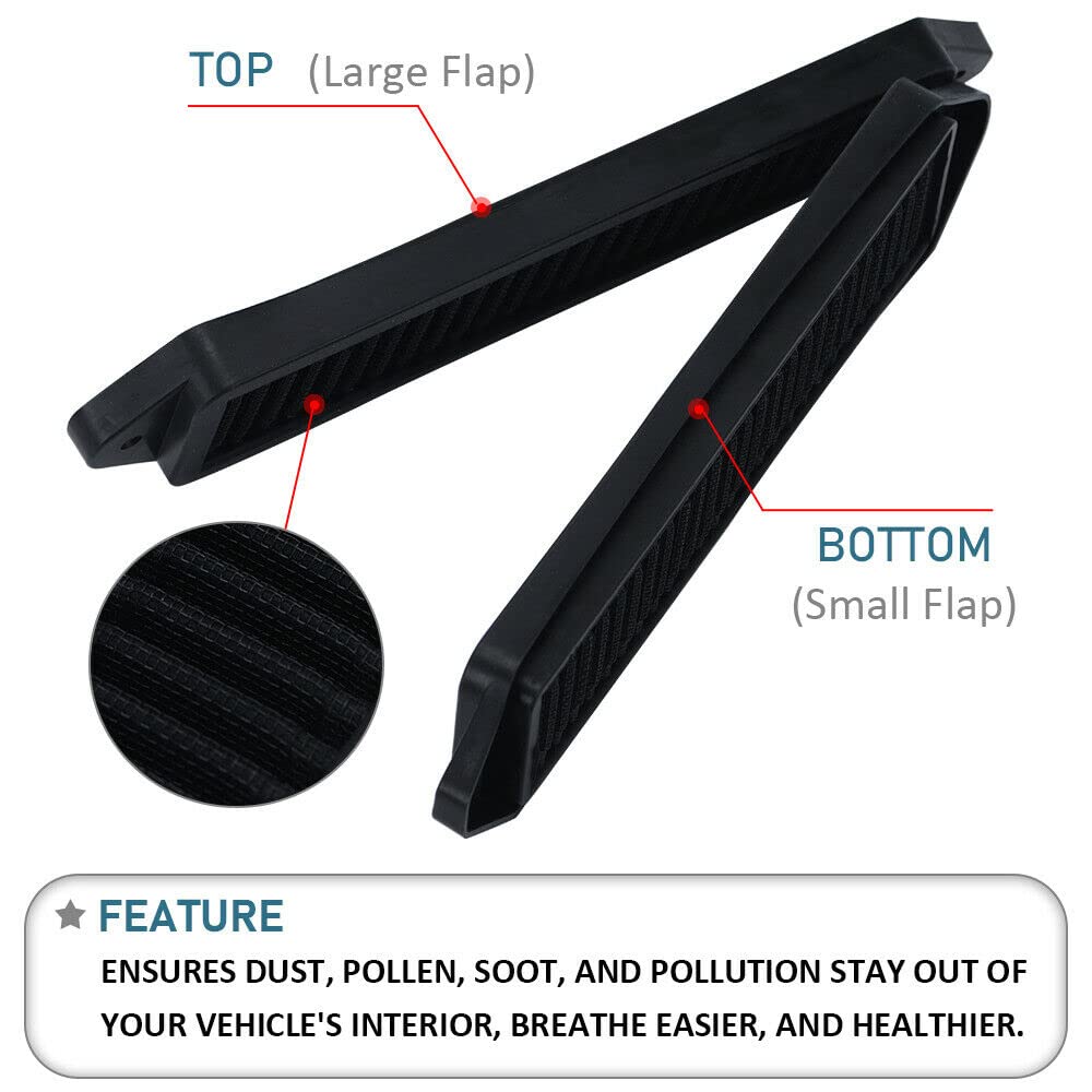 Pqy Cabin Air Cowl Filters Compatible With B-Mw E Chassis E82 E88 E90 E91 E92 E93 X1 335I 135I 328I Black