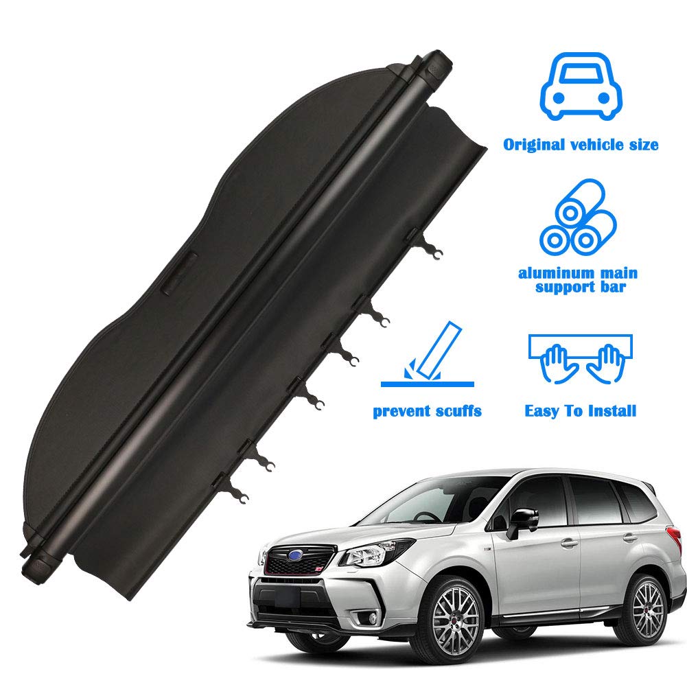 Marretoo For Subaru Forester (Manual Tailgate) Cargo Cover 2014-2018 Interior Trunk Security Accessories 2017 2018