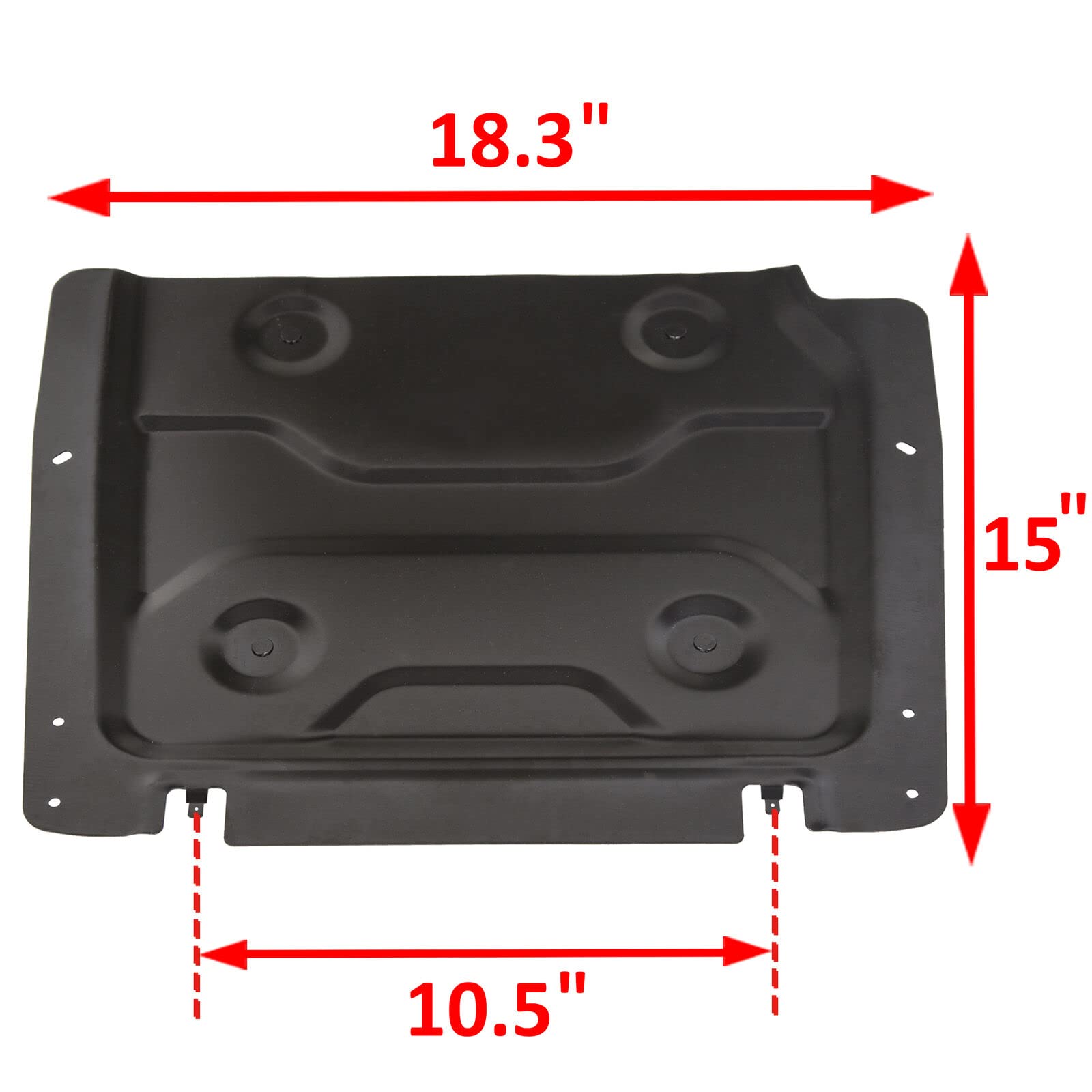 ECOTRIC Tour Pack Inner Reinforcement Plate Compatible with 2014-2023 Harley Davidson Road Glide Street Glide Road King Ultra Glide FLT FLHT- Black Laser Cut Trunk Metal Base