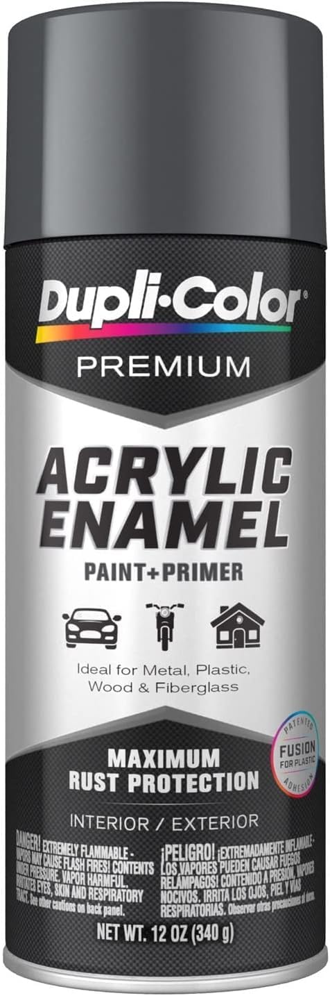 Dupli-Color Epae10400 Premium Acrylic Enamel Spray Paint - Machinery Gray - 12 Oz. Aerosol Can