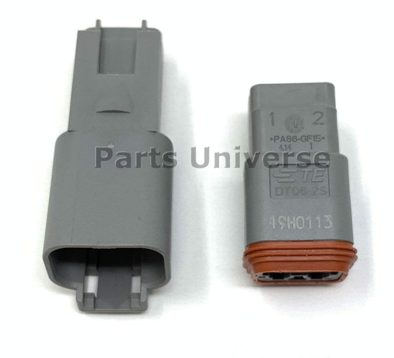 Deutsch 2-Pin Connector Kit With Housing, Pins & Seals Crimp Style Terminals, 14-16 Gauge