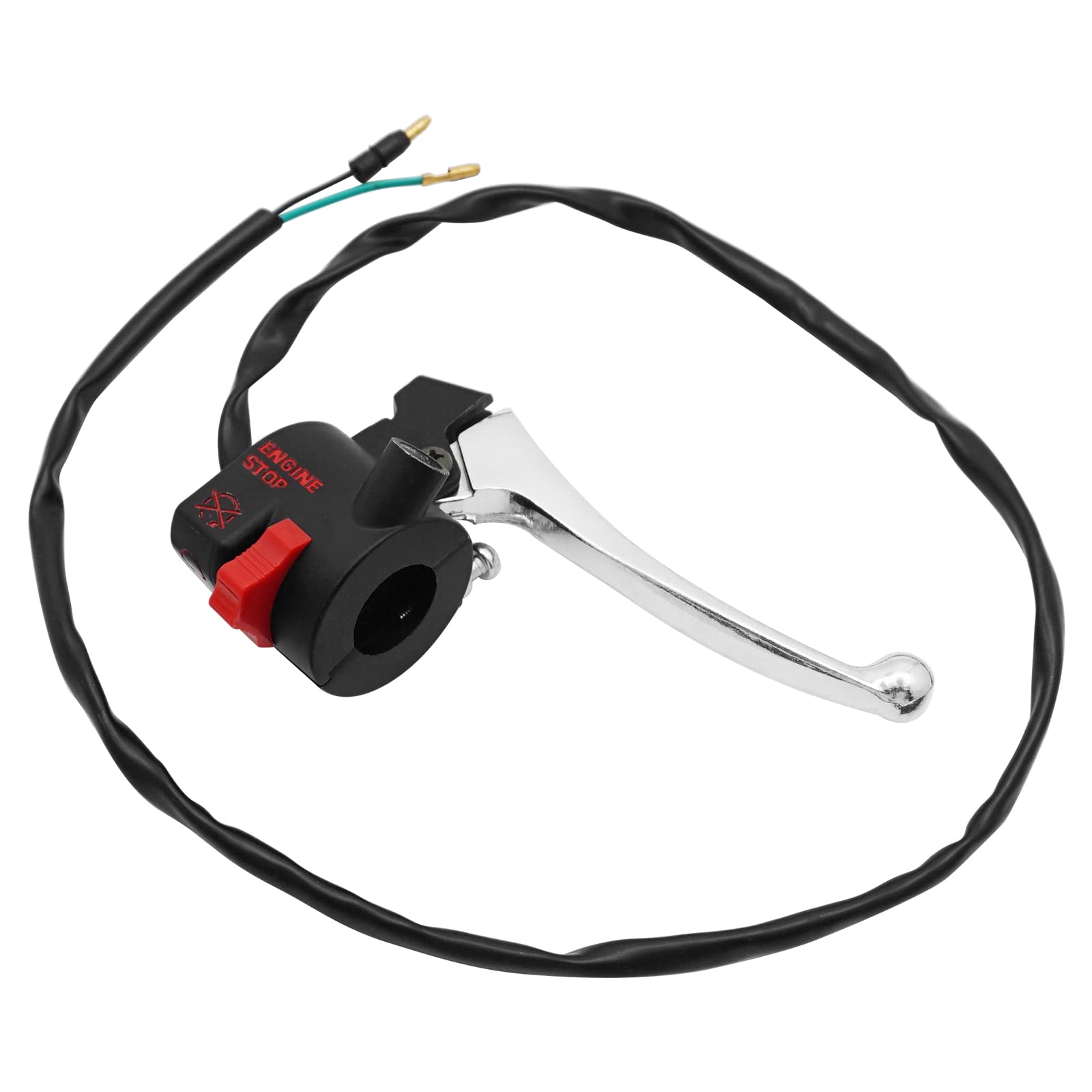 M Mati Right Start Stop Kill Switch & Brake Lever For Honda Crf50 Crf50F 2004-2023 35130-Gel-D61 35130-Gel-A01 53175-Gr2-010