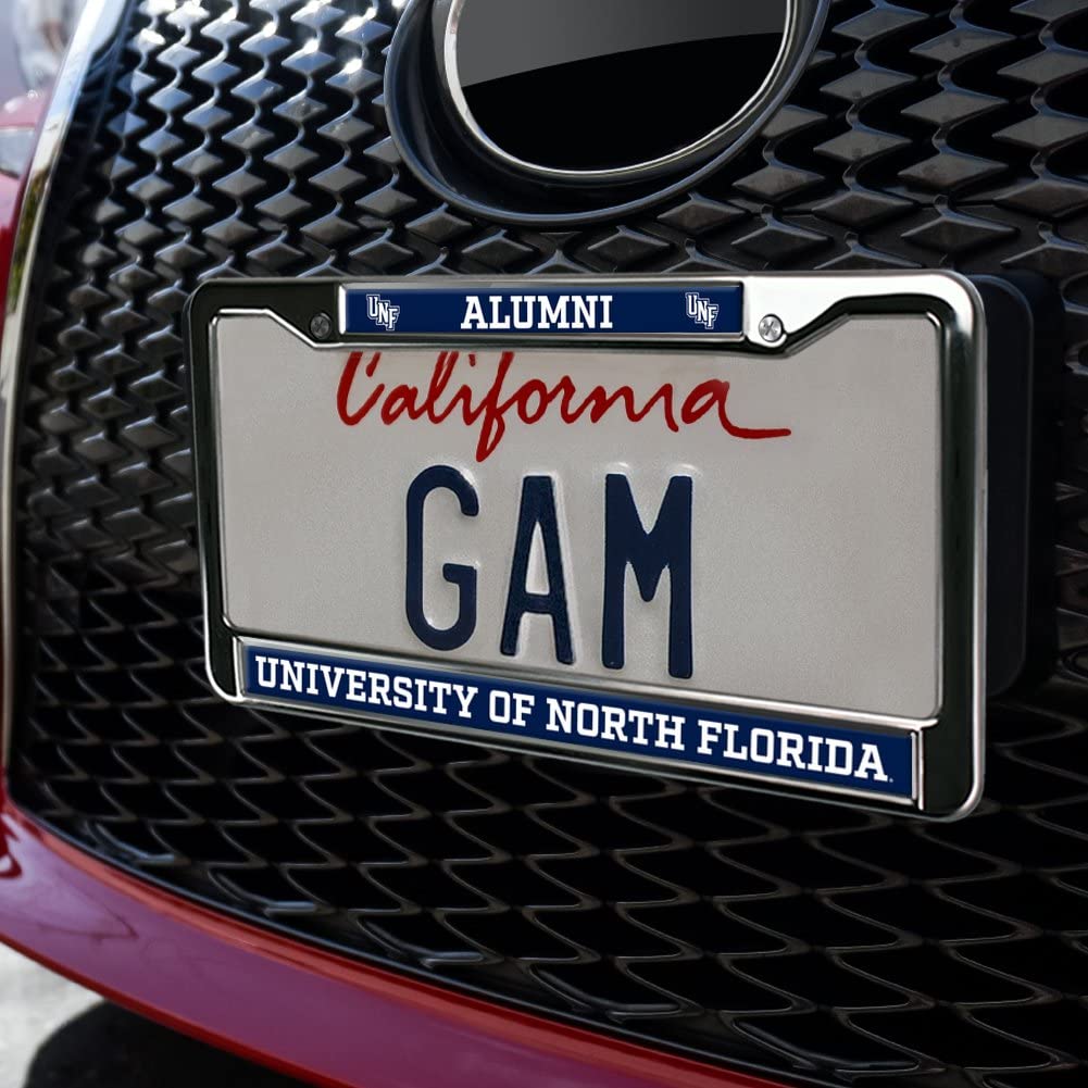 GRAPHICS & MORE Metal License Plate Frame - UNF Alumni Logo, Full Size, One Size, University of North Florida