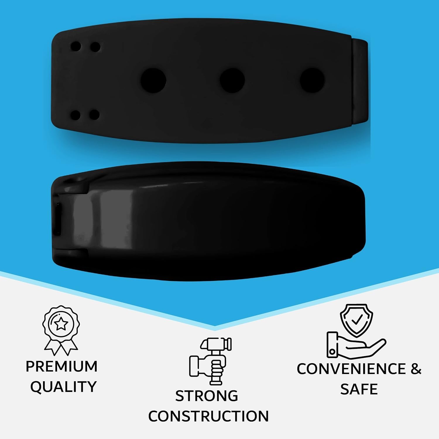 Nu-Set | 4Rv013 Rv Baggage Door Catch | Rv Accessories & Door Hardware (Black, 8 Packs)