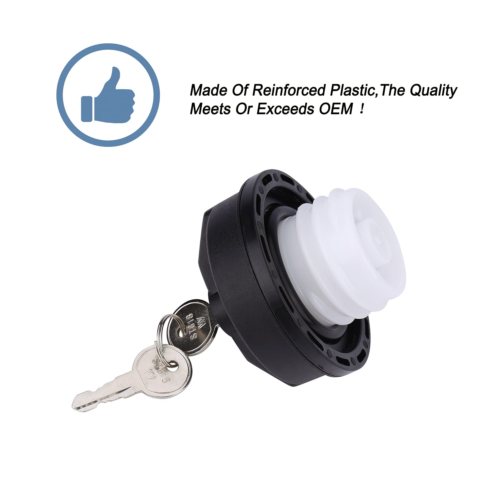Locking Gas Cap,Locking Fuel Cap,Compatible With 4Runner, Fj Cruiser, Tacoma, Tundra, Acura, Chevy Camaro, Crv And More,Replace