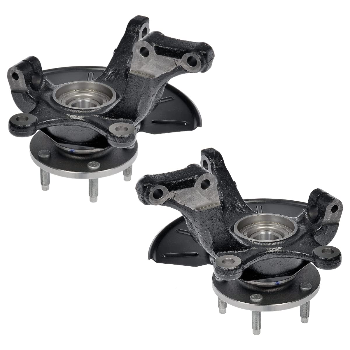 Autoshack Front Steering Knuckles & Wheel Bearing Hub Assembly 5 Lugs Pair 2 Driver And Passenger Side Replacement For 05-12 Ford Escape 05-11 Mercury Mariner 05-06 08-11 Mazda Tribute Fwd Kn798406Pr