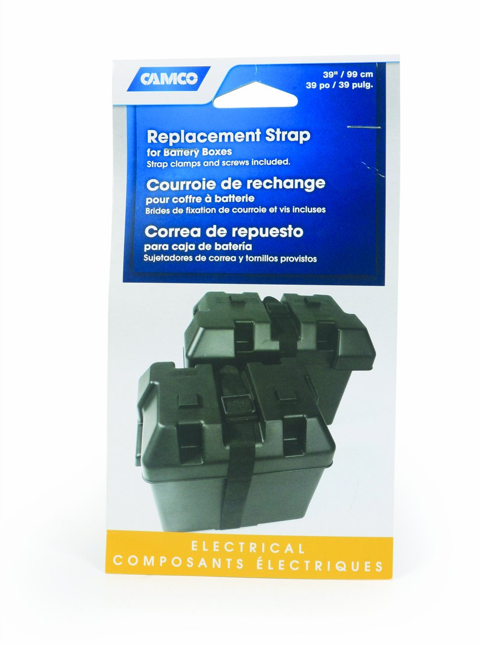 Camco 55364 Replacement Strap For Battery Box, Black