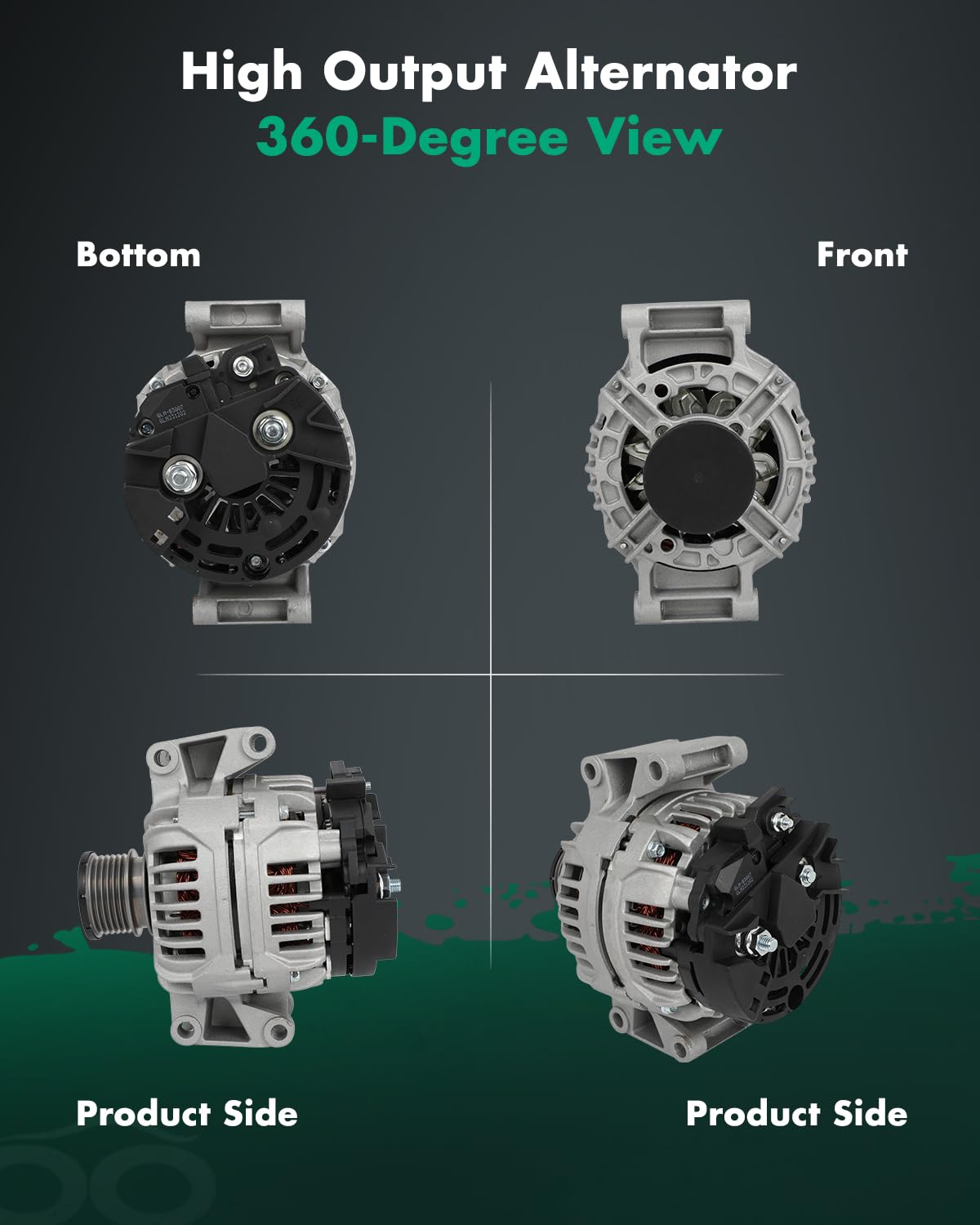 SCITOO Alternator Fit for Dodge for Sprinter 2500 2.7L 2003-2006, for Sprinter 3500 2.7L 2003-2006,for Freightliner for Sprinter