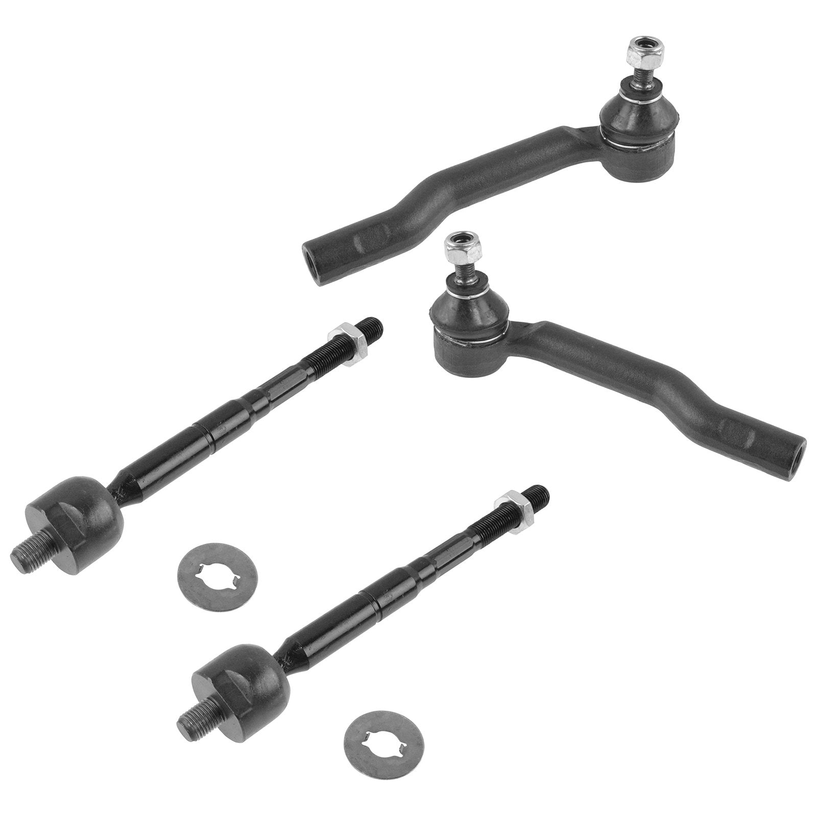 Trq Front Tie Rod Set Compatible With 1999-2004 Chevrolet Tracker