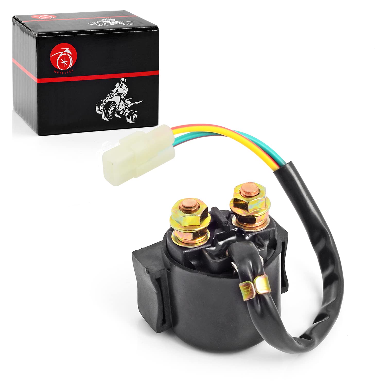 Moto1988 Solenoid Starter Relay Compatible With Honda 450Es 450S 350Es 350S Rancher Foreman 350 420 400 450 500 Rincon 680