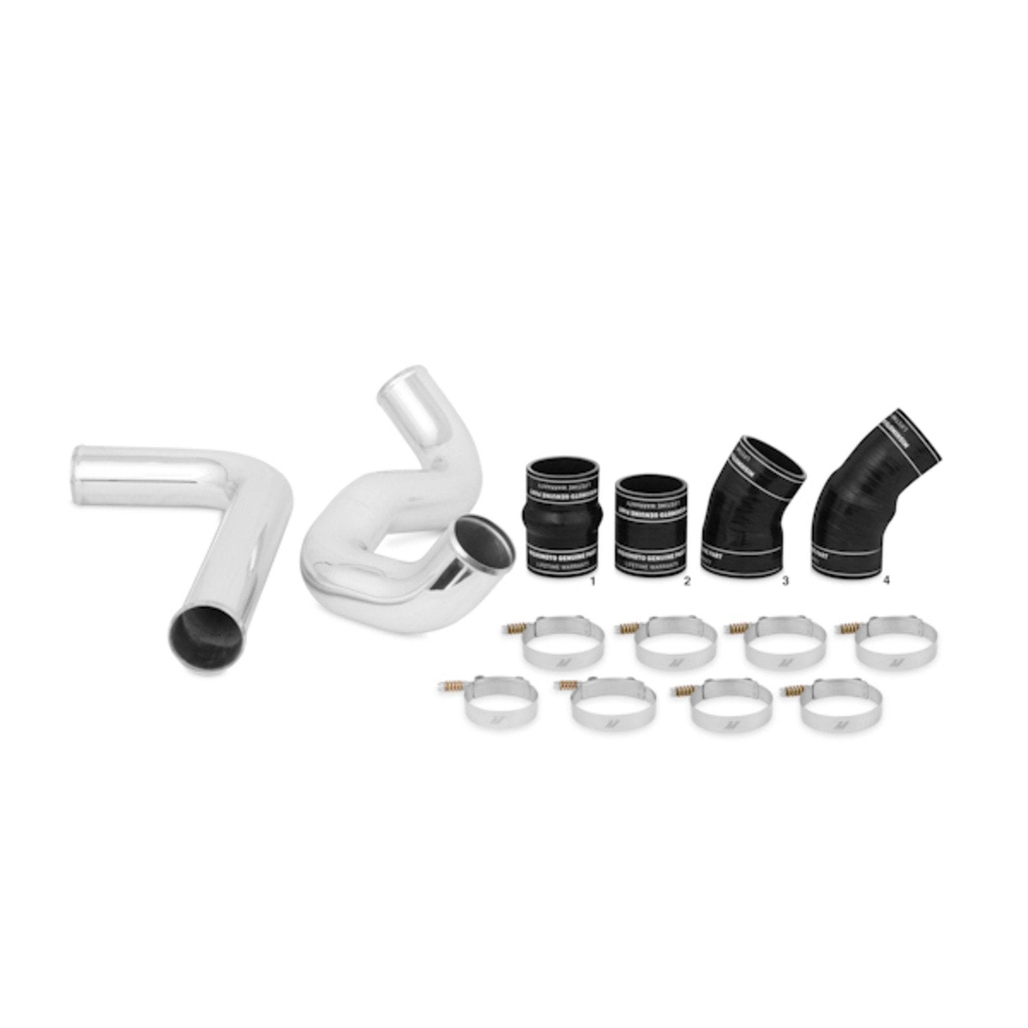 Mishimoto MMICP-F2D-03BK Intercooler Pipe Kit Fits Ford 6.0 Powerstroke 2003-2007 Black