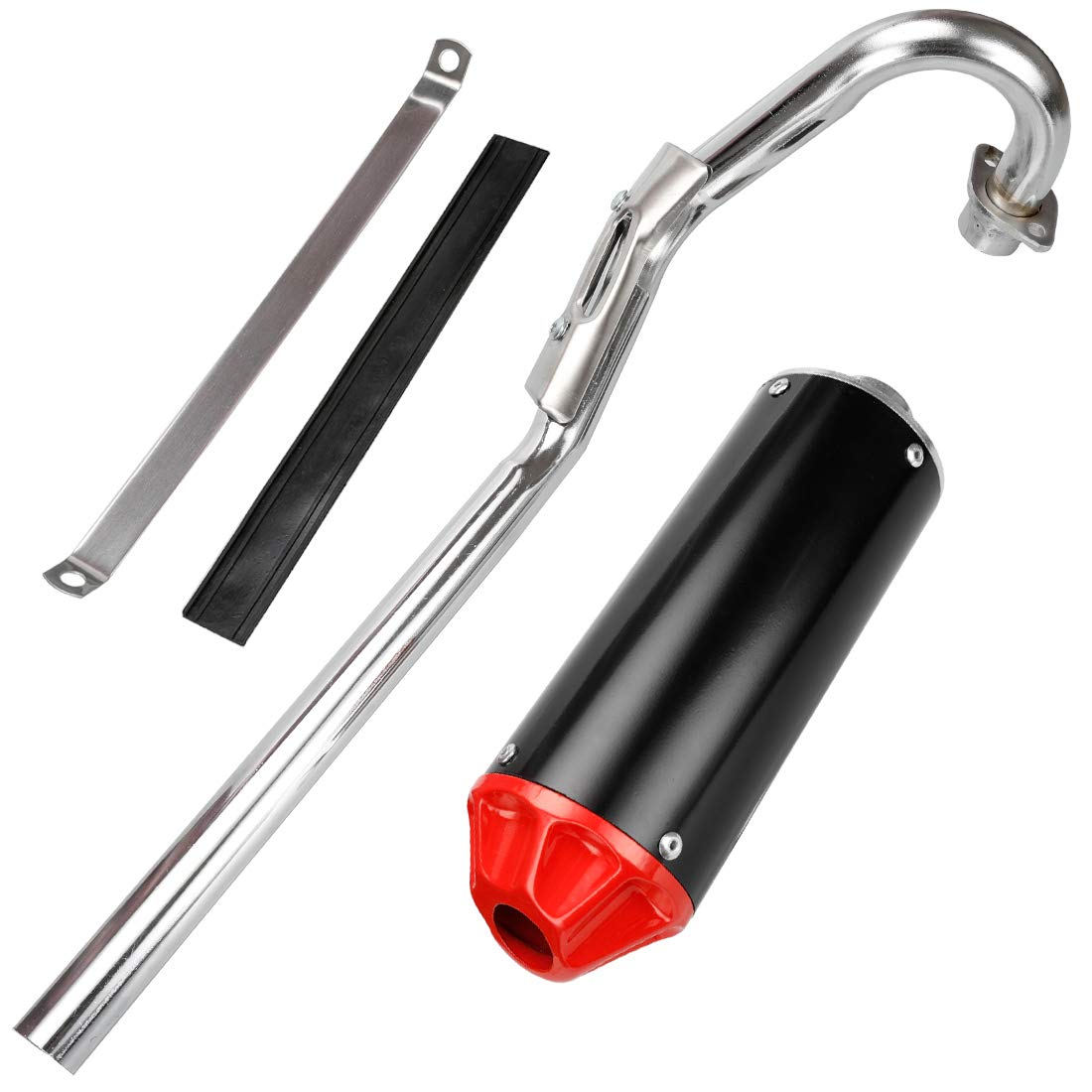 FVRITO High Performance Exhaust Muffler Silencer Pipe Assembly kit for Honda CRF50 XR50 70cc 110cc 125cc SSR SR110 Rocketa Taota