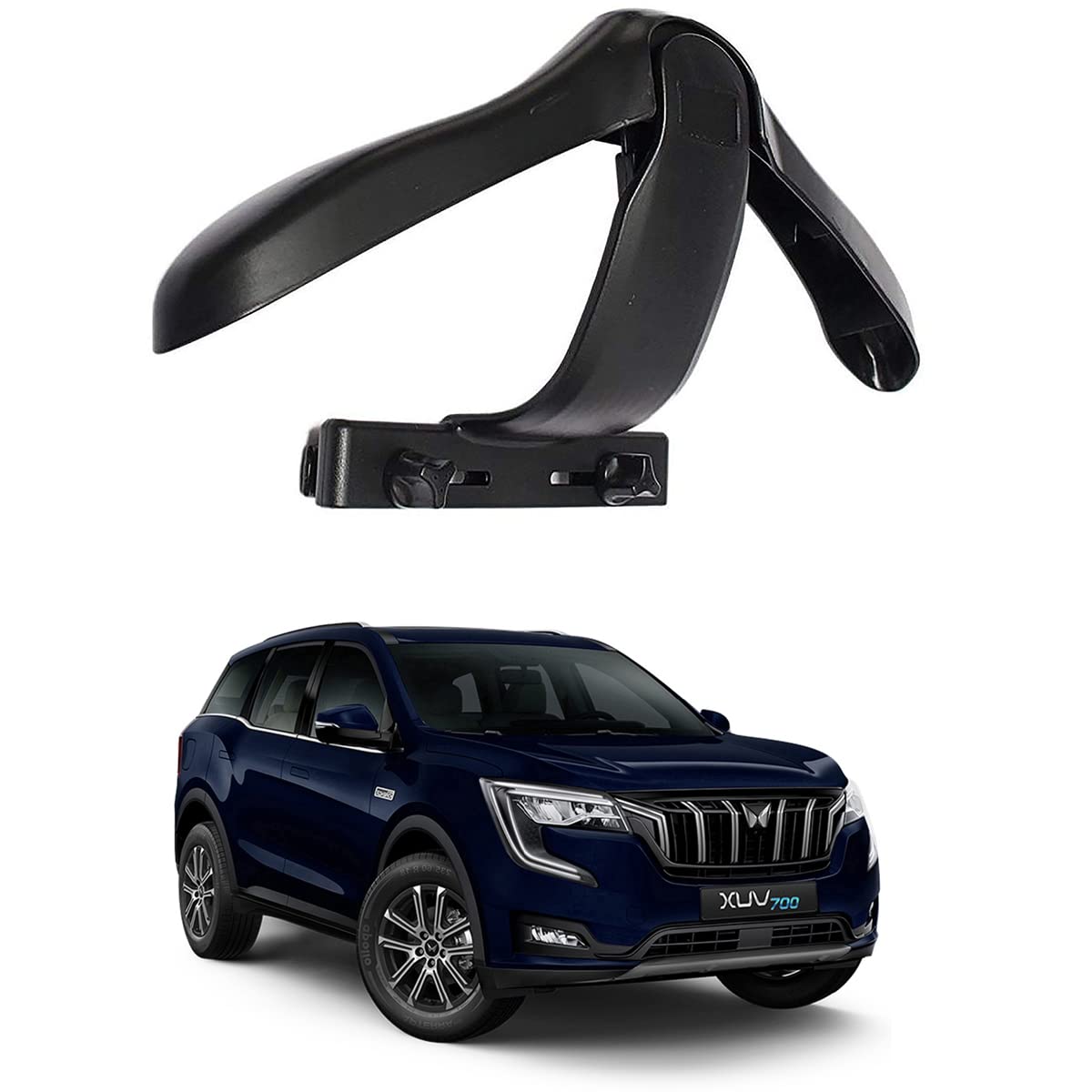 Oshotto CH04 Detachable Headrest Car Coat Hanger Back Seat Clothes Holder for Suit Coats Blazer Jackets Compatible with Mahindr