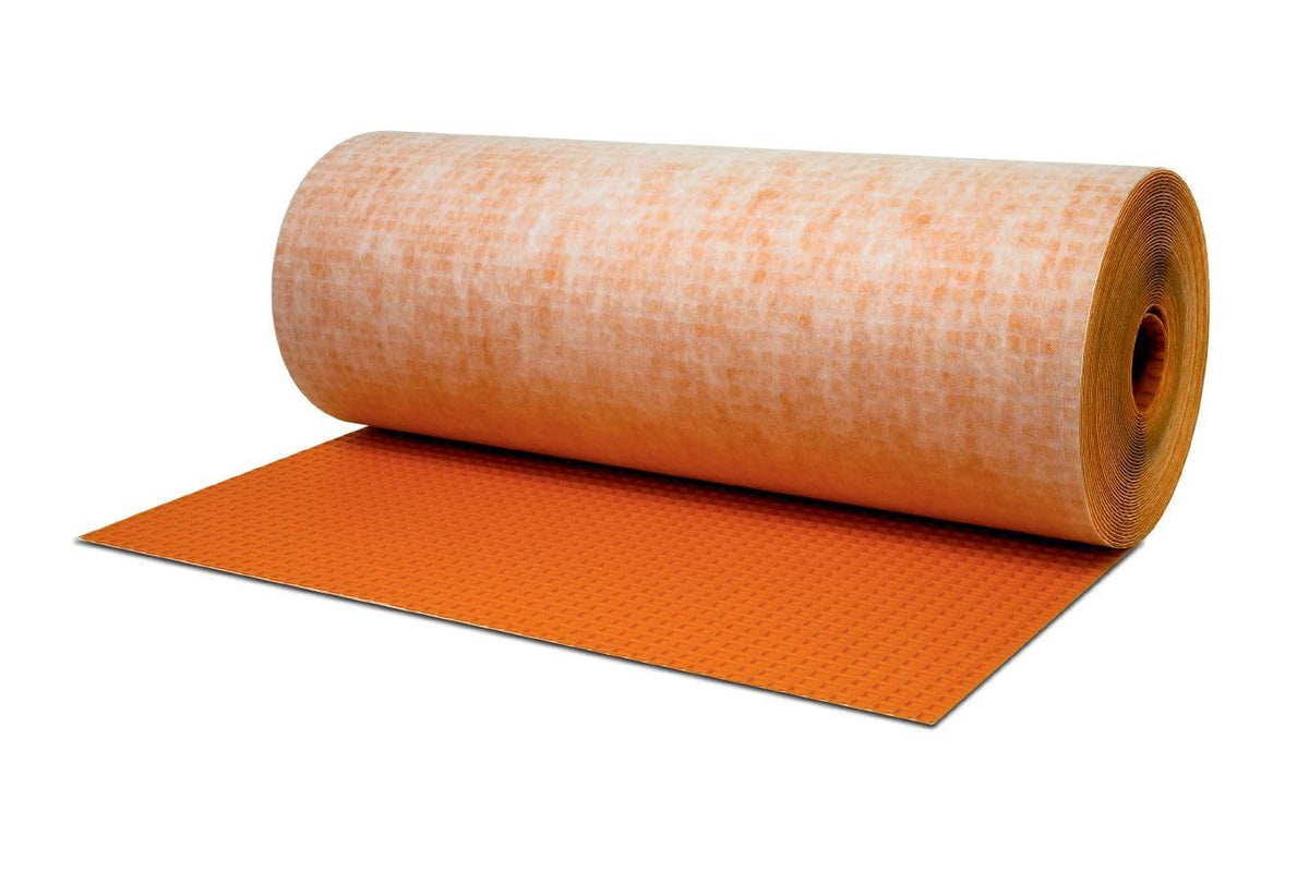 Schluter Ditra Uncoupling And Waterproofing Membrane For Ceramic And Stone Tile Application - Quick Installation, Made Of Polyethylene, 1/8-Inch Thickness, 54 Square Feet - Ditra5M